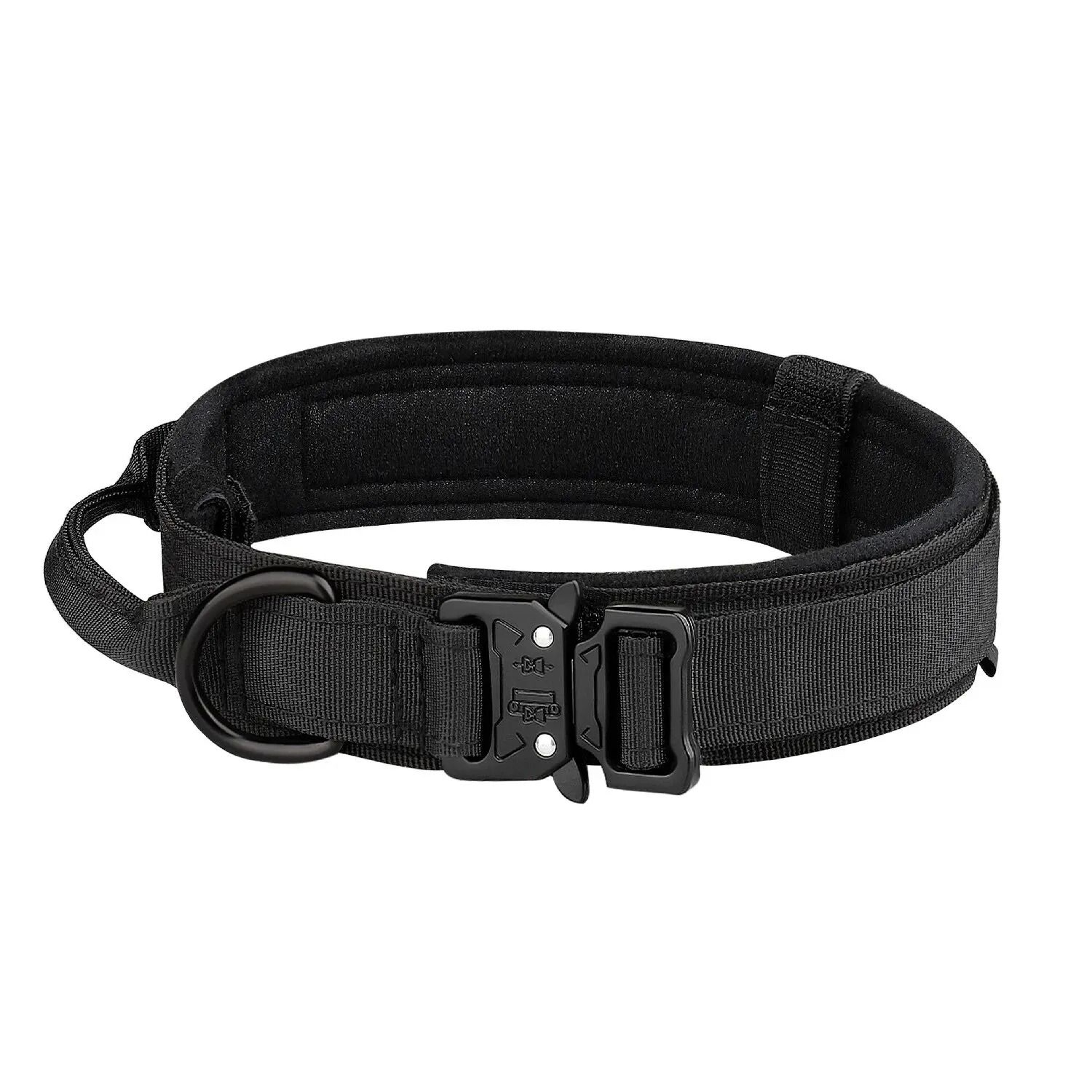 Tactical Dog Collar With Metal Buckle And Adjustable Nylon Strap 7