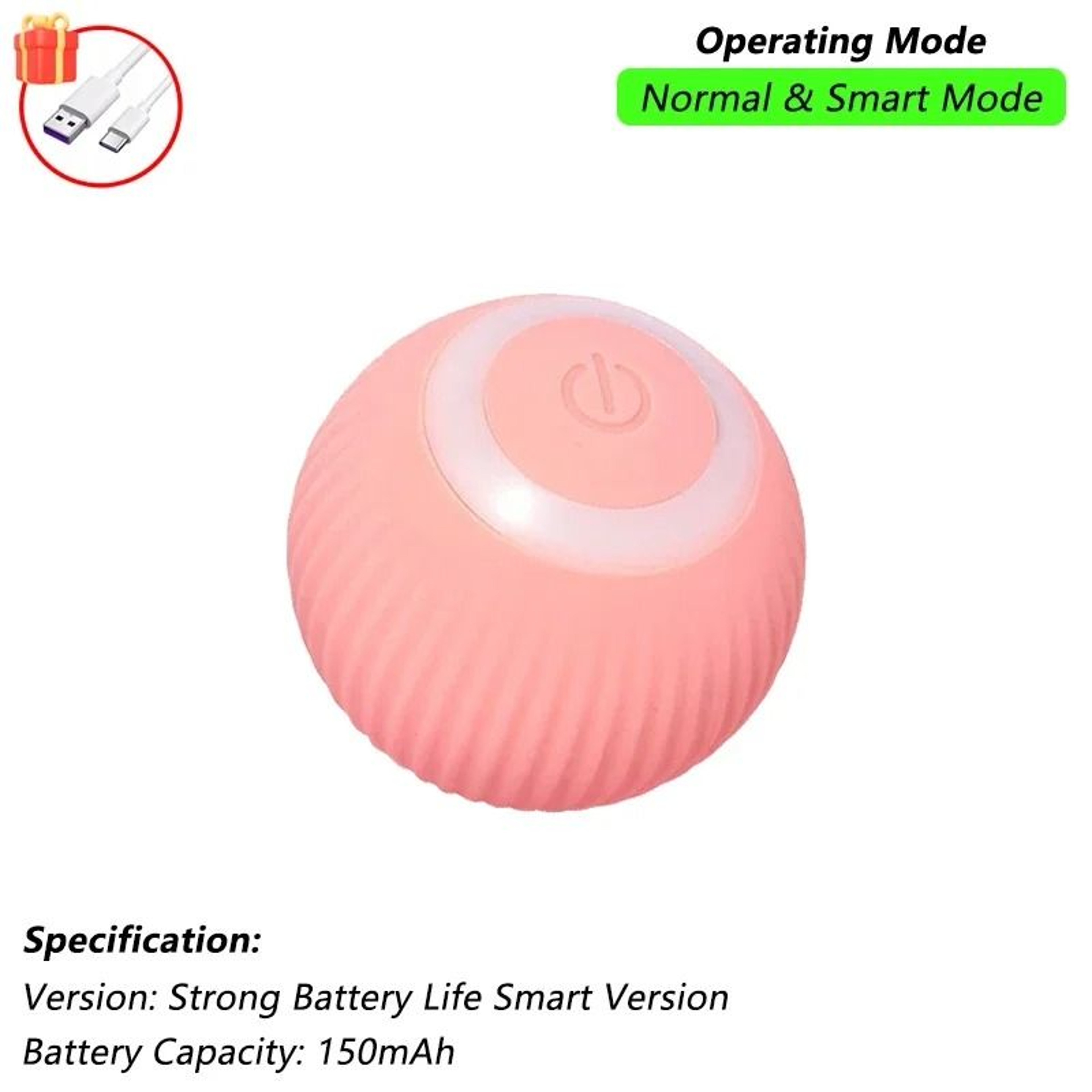 Interactive Smart Rolling Pet Ball Toy With Faux Tail For Dogs And Cats 18