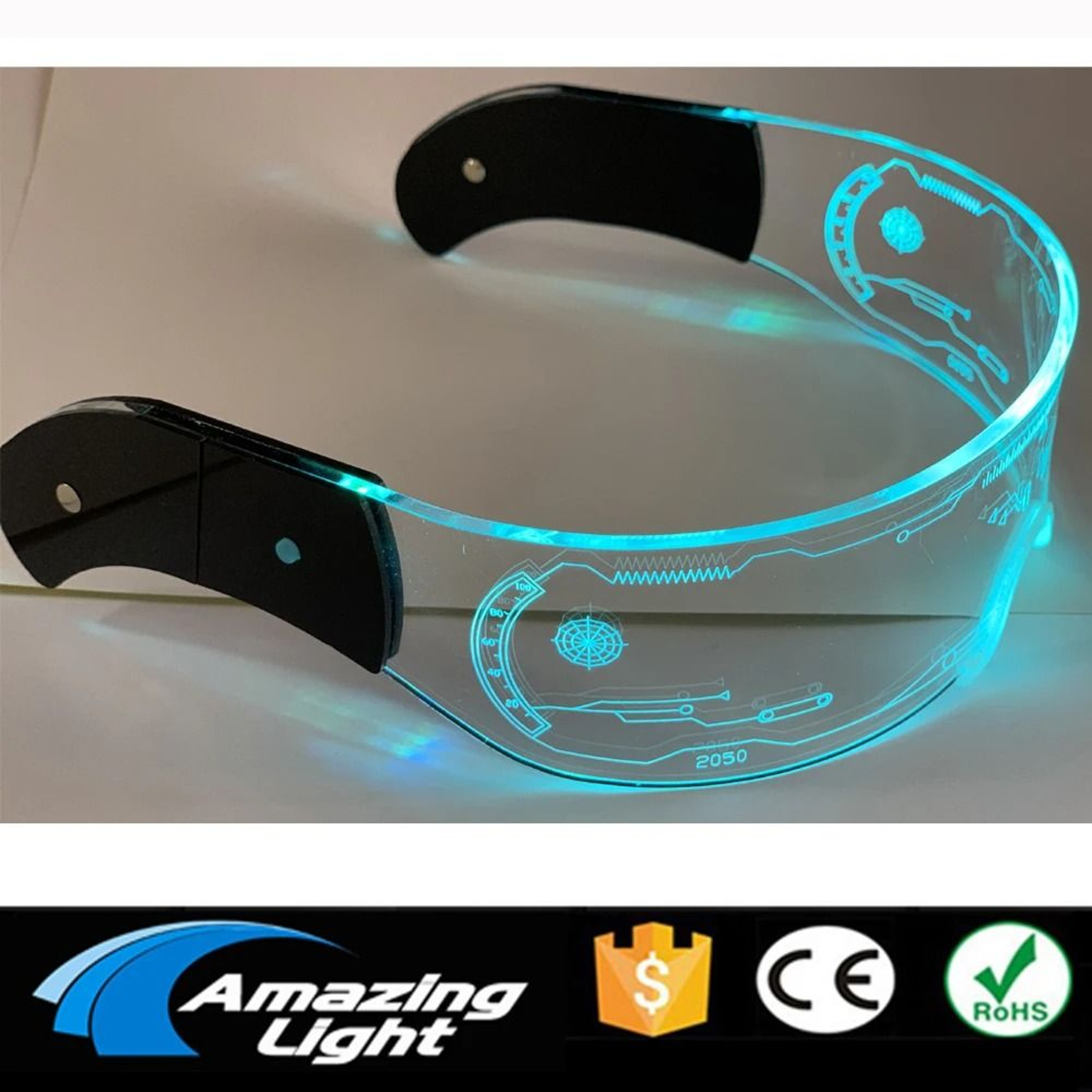 LED Light Up Glasses Luminous Party Sunglasses Costume 0