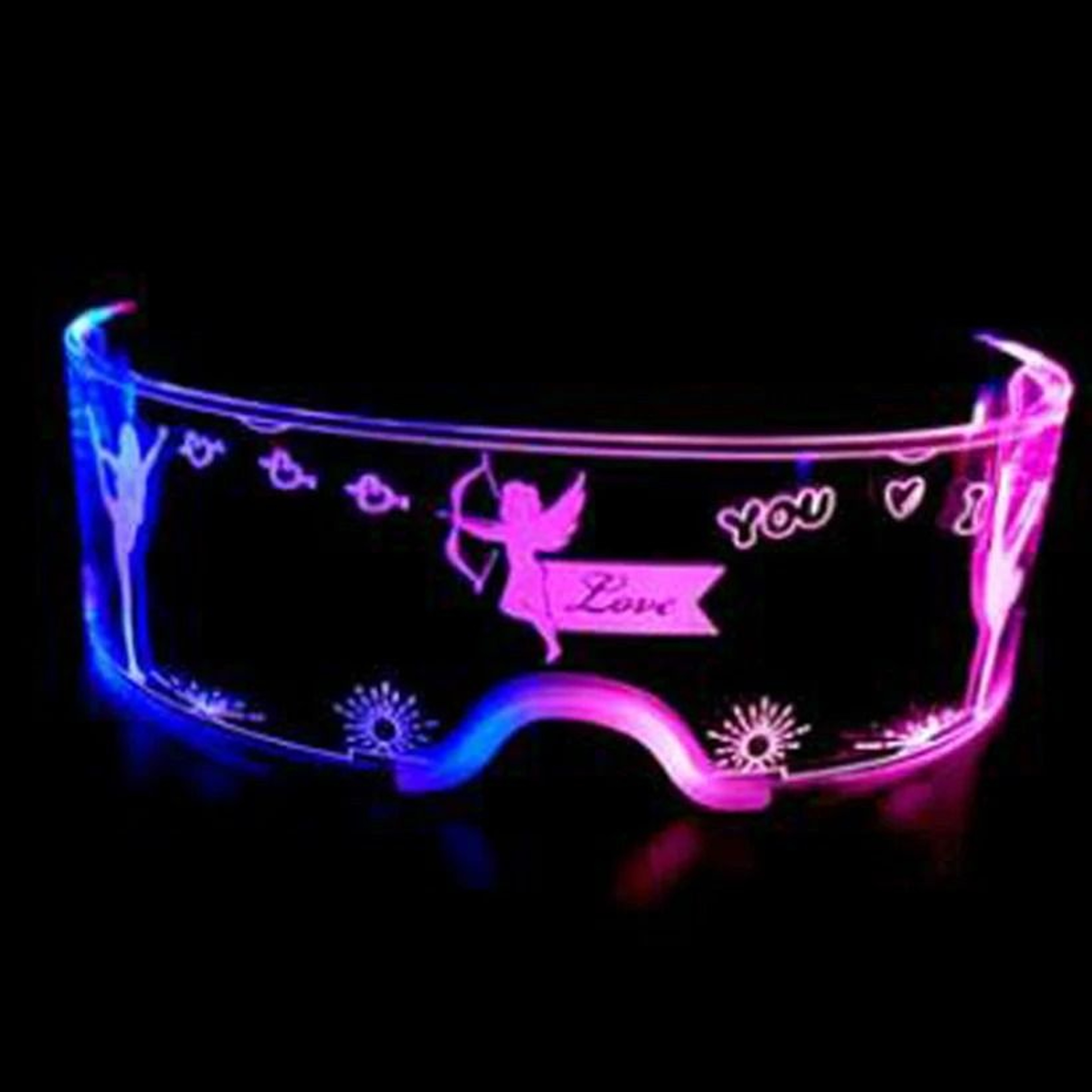 LED Light Up Glasses Luminous Party Sunglasses Costume 5