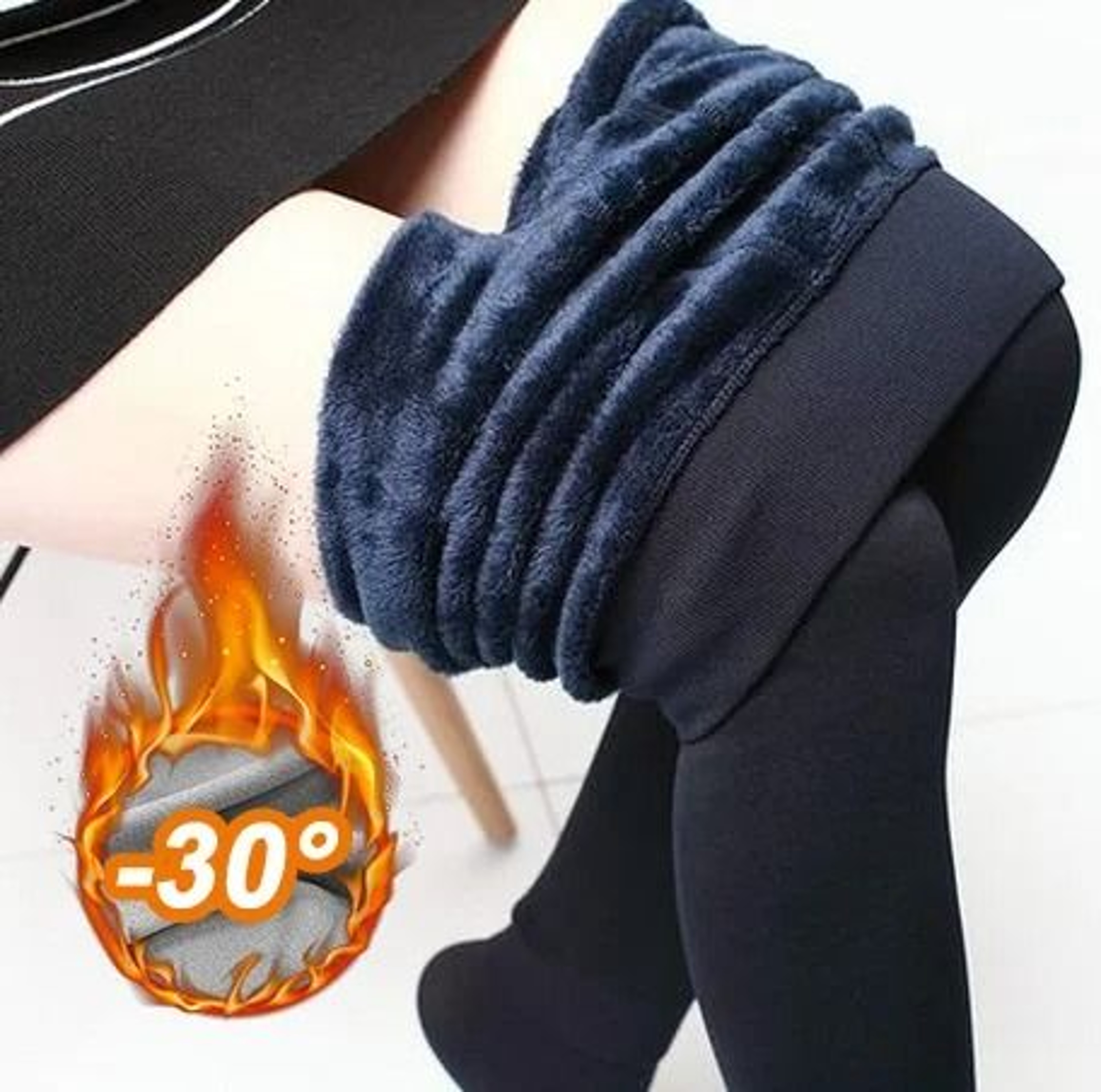 Womens Super Thick Winter Thermal Leggings Fleece Lined 9