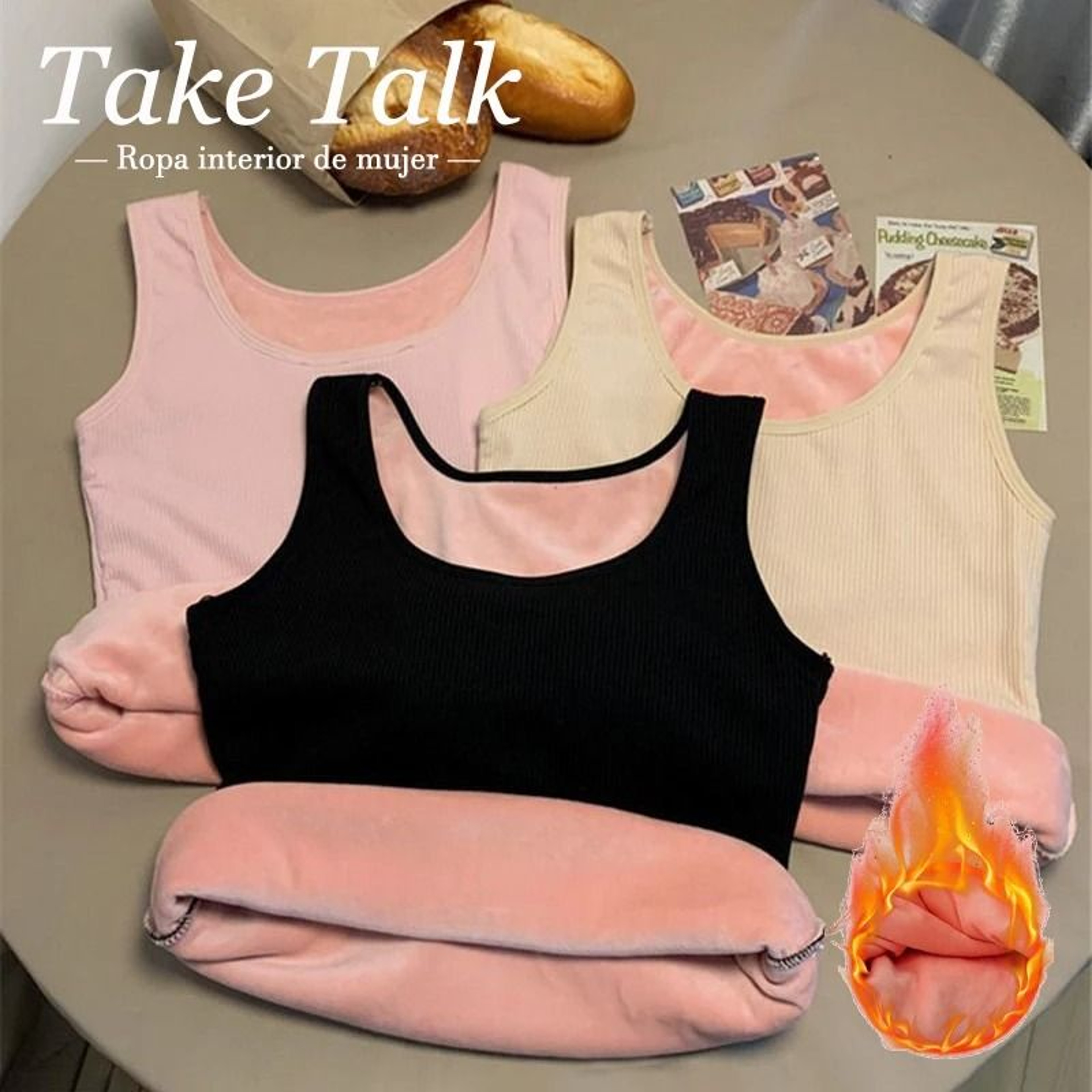 Womens Velvet Thermal Seamless Undershirt Sleeveless Top 0