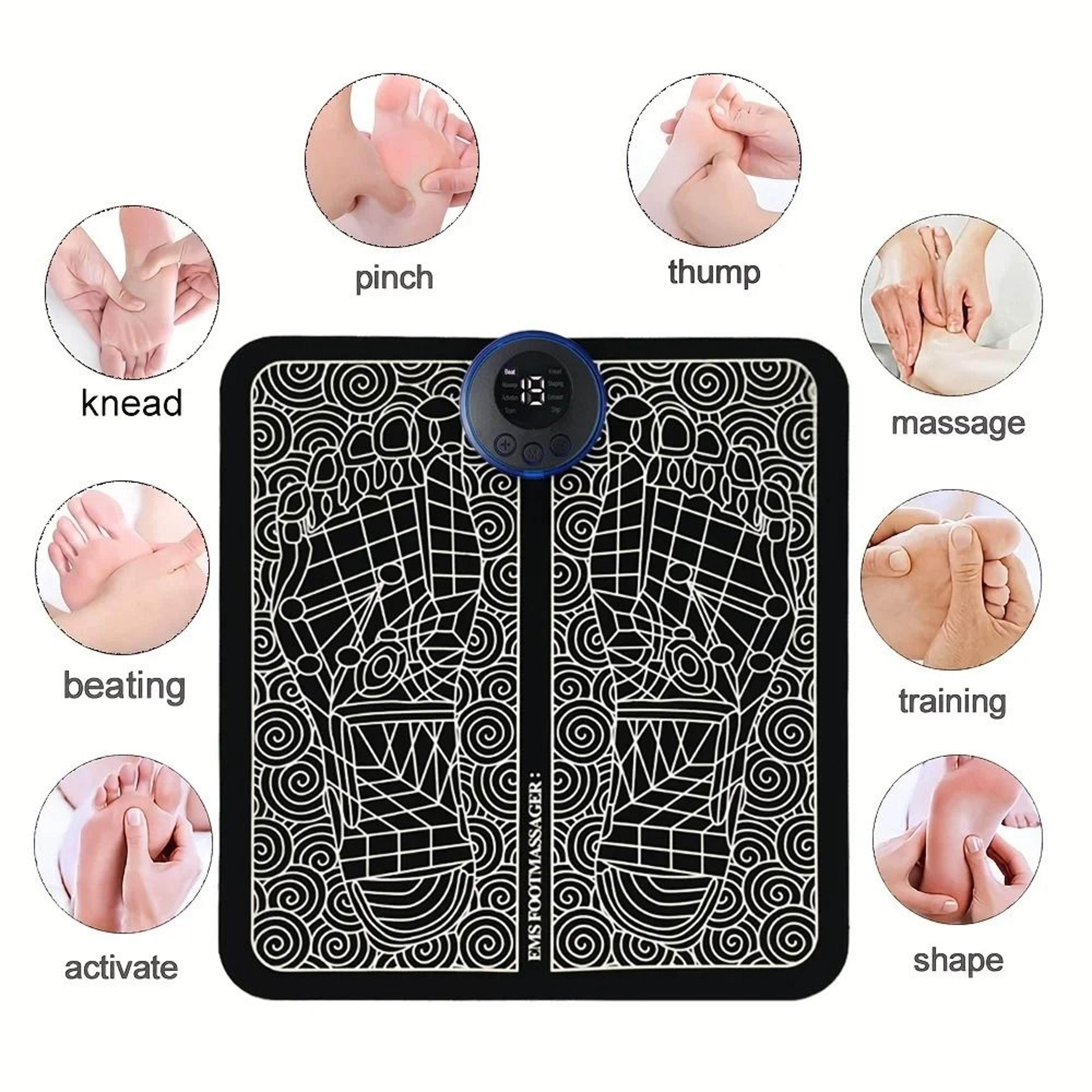 USB Charging Foot Massage Mat With 8 Modes And 19 Intensities 4