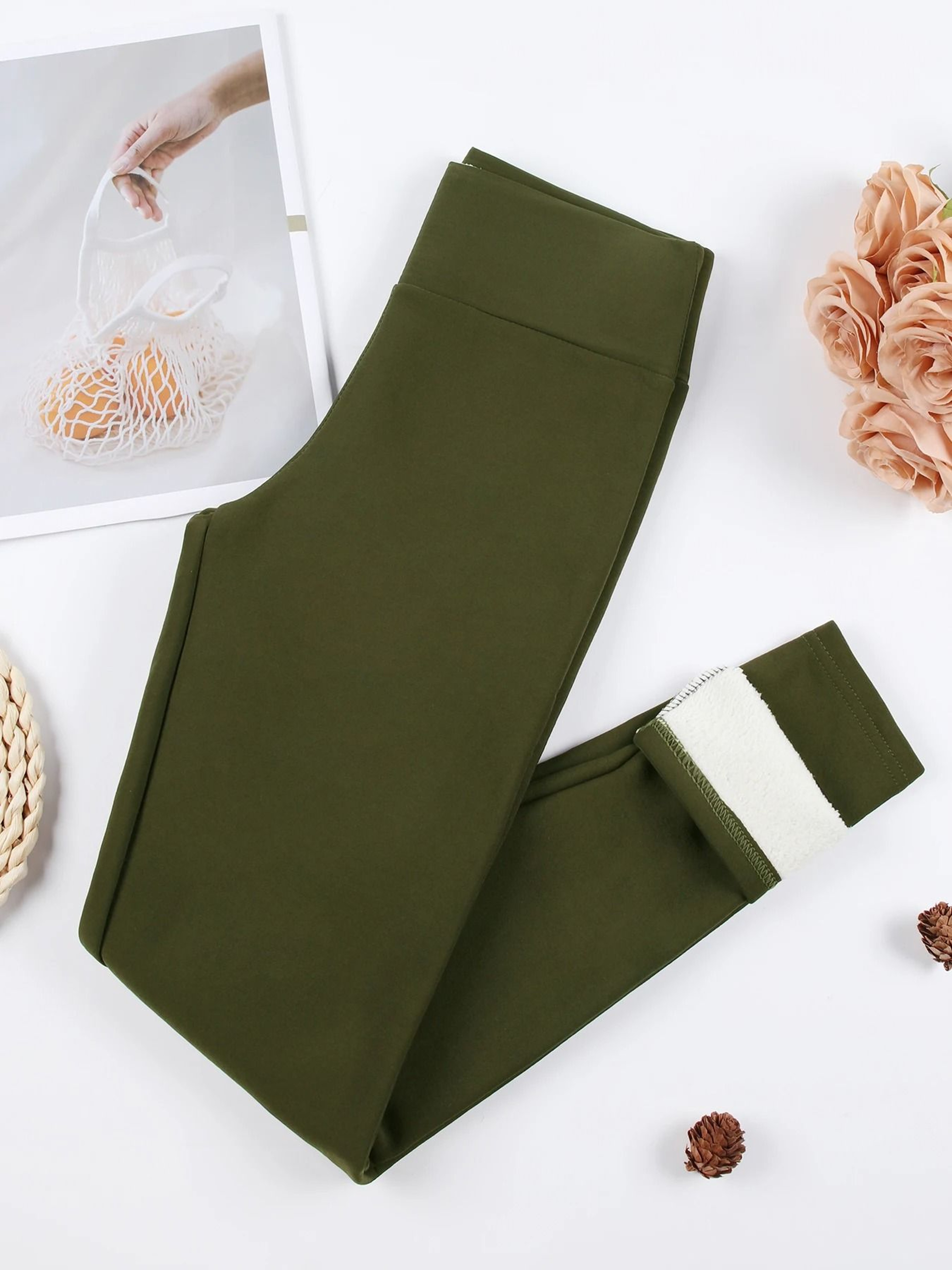Winter Velvet High Waist Warm Thick Womens Leggings 10