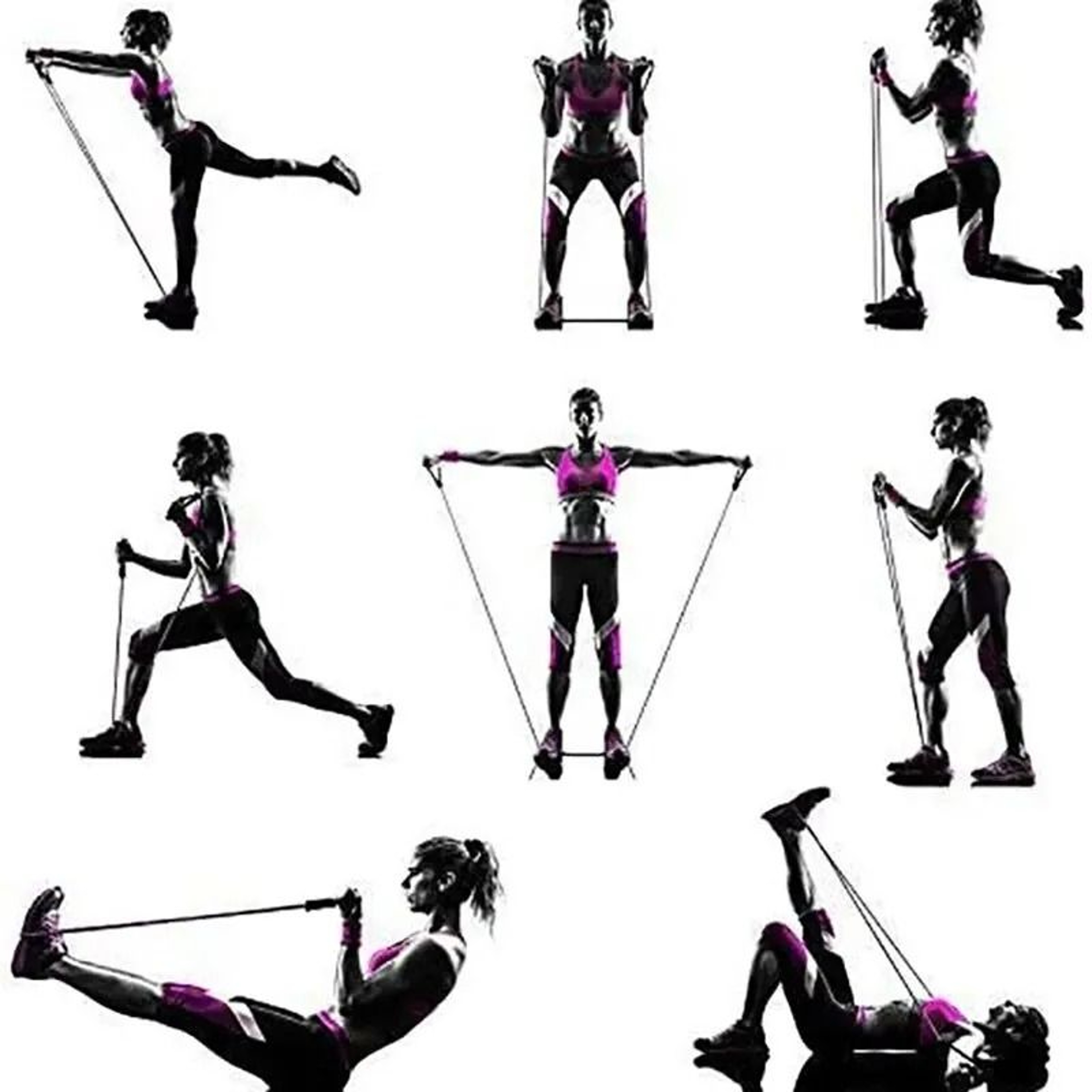 Resistance Bands With Handles For Strength Training Home Workout 3