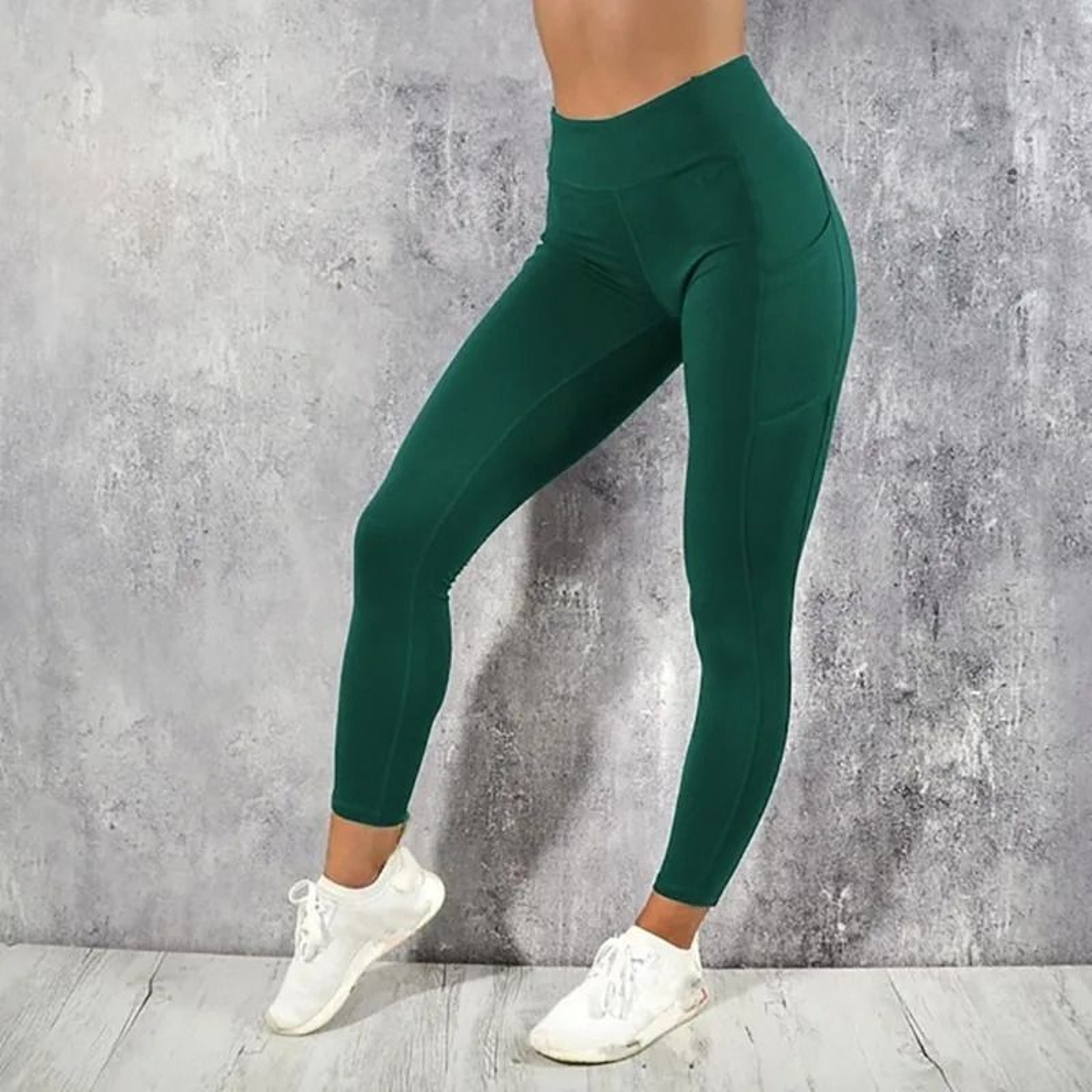Yoga Fitness High Waist Leggings With Pocket For Women Stretchy Butt Lifting Workout Pants 6