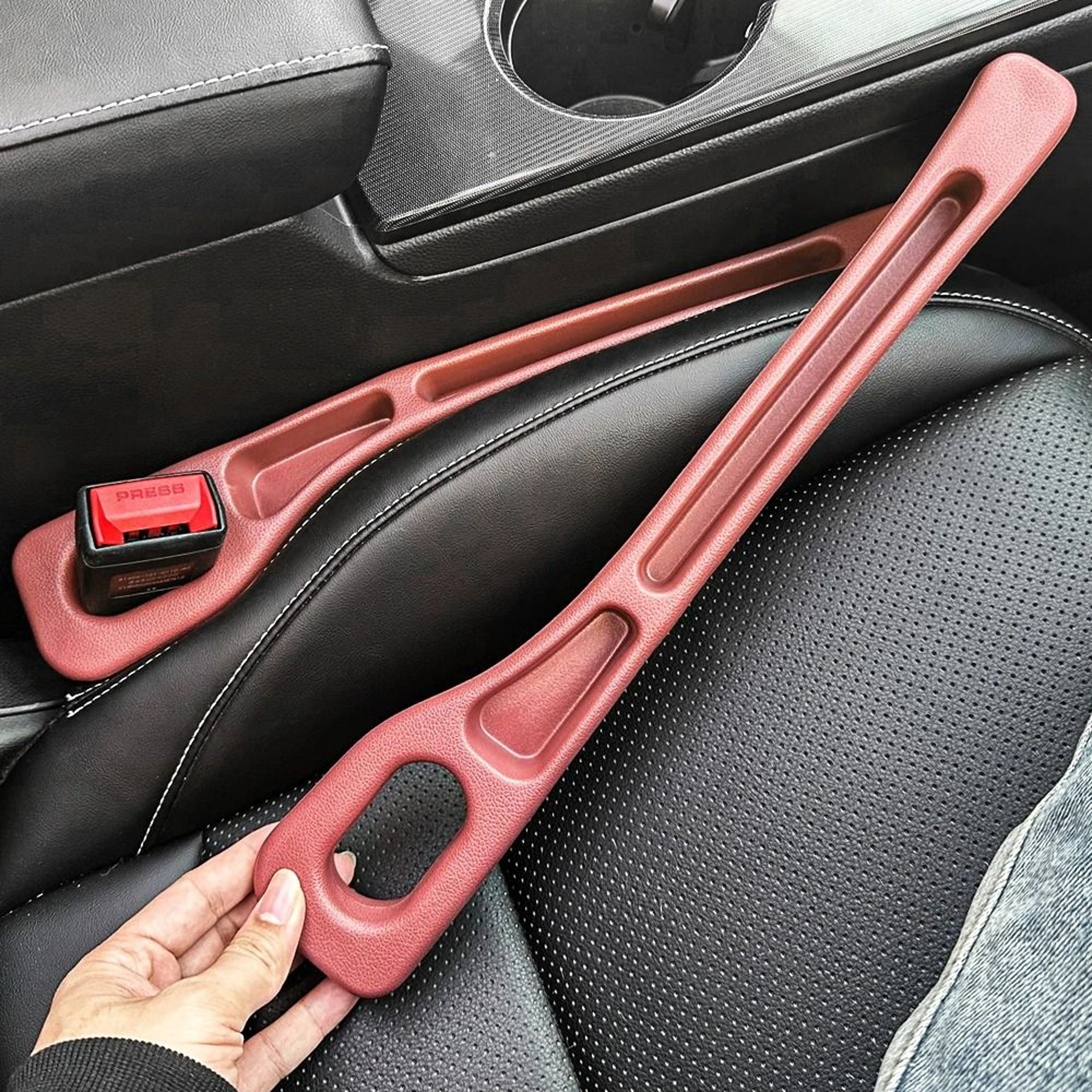 Car Seat Gap Filler Organizer With Dual Grooves For Auto Interior 4