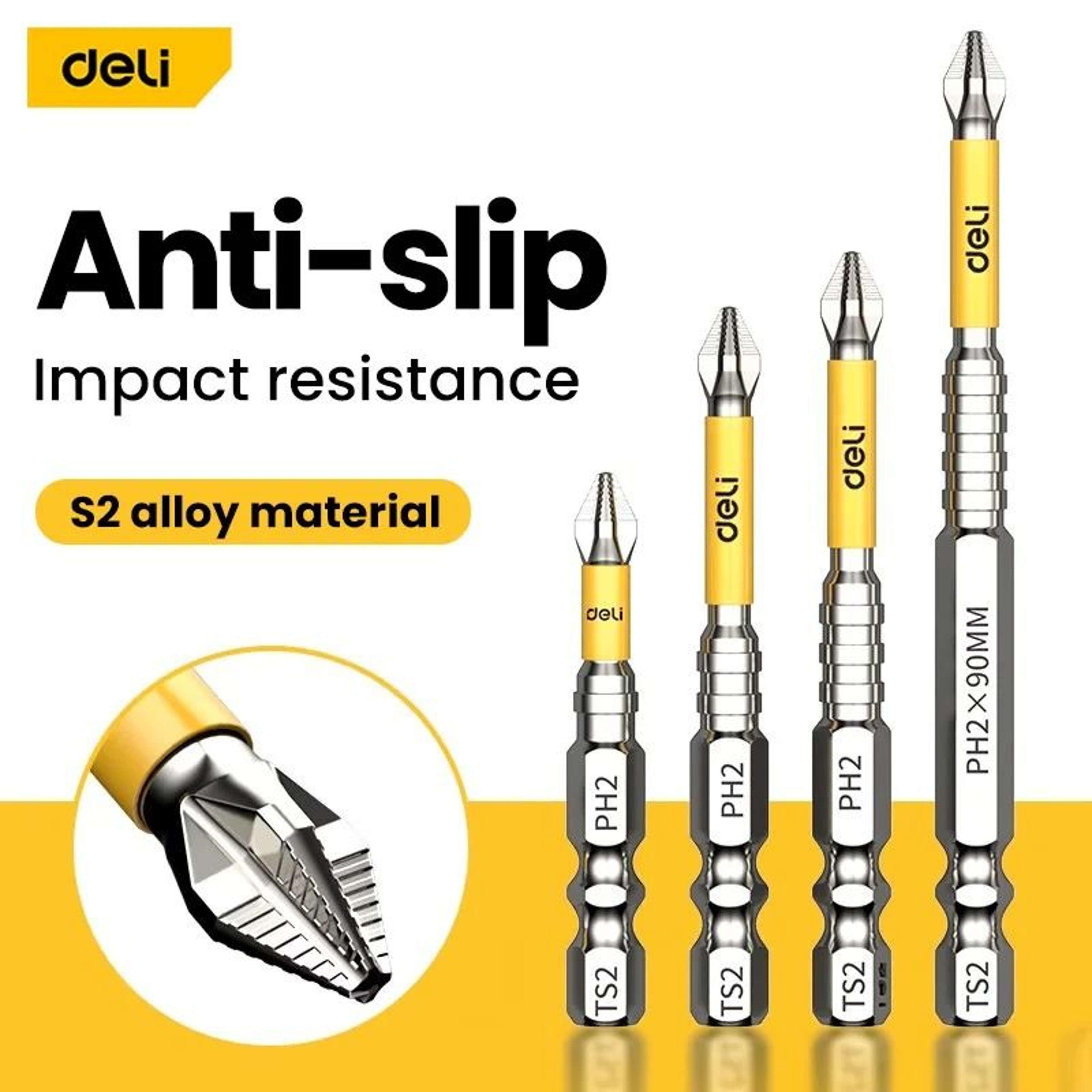 Non Slip PH2 Magnetic Batch Bit Cross Screwdriver Set 0