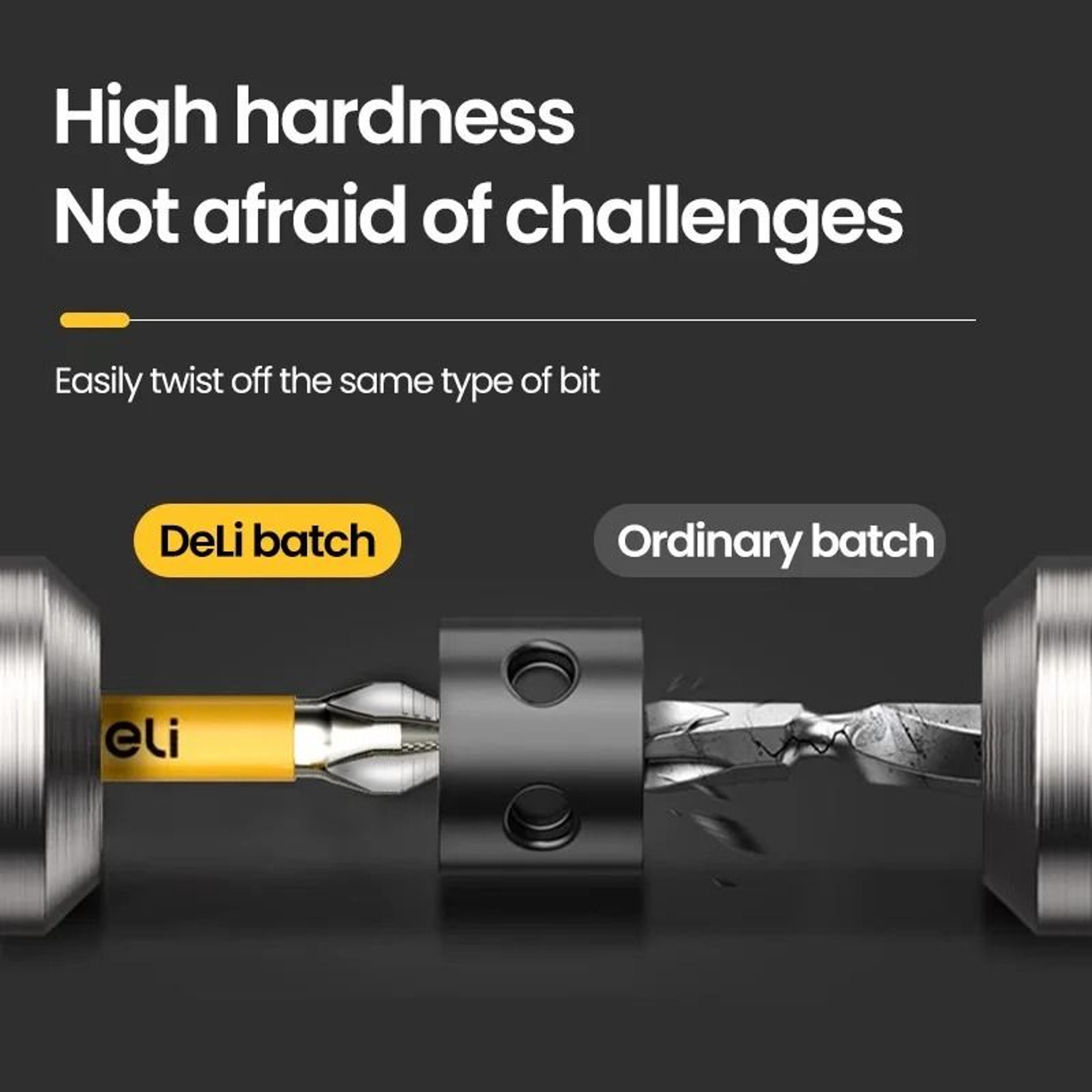 Non Slip PH2 Magnetic Batch Bit Cross Screwdriver Set 5