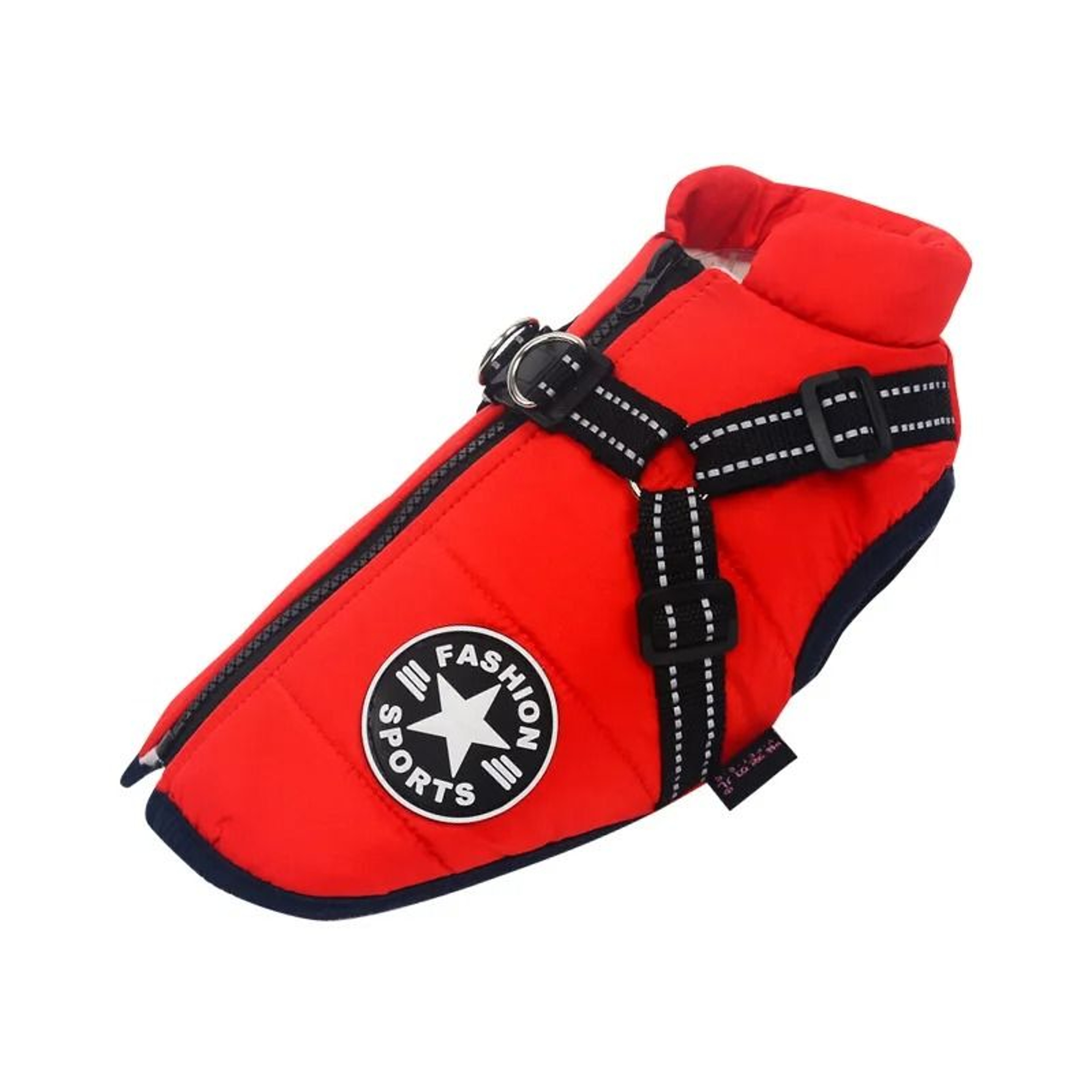 Waterproof Warm Dog Jacket Vest Winter Dog Clothes With Harness 8