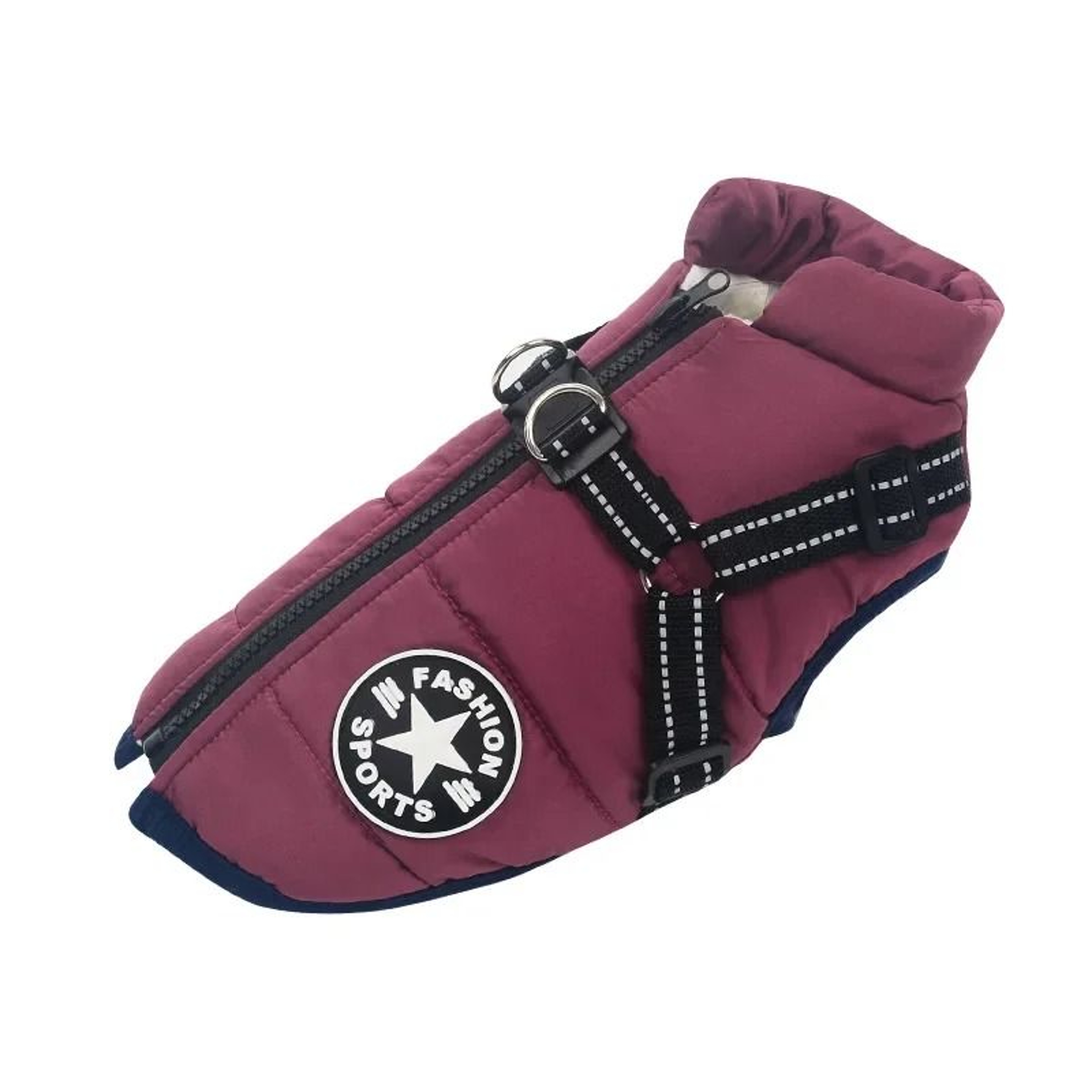 Waterproof Warm Dog Jacket Vest Winter Dog Clothes With Harness 5