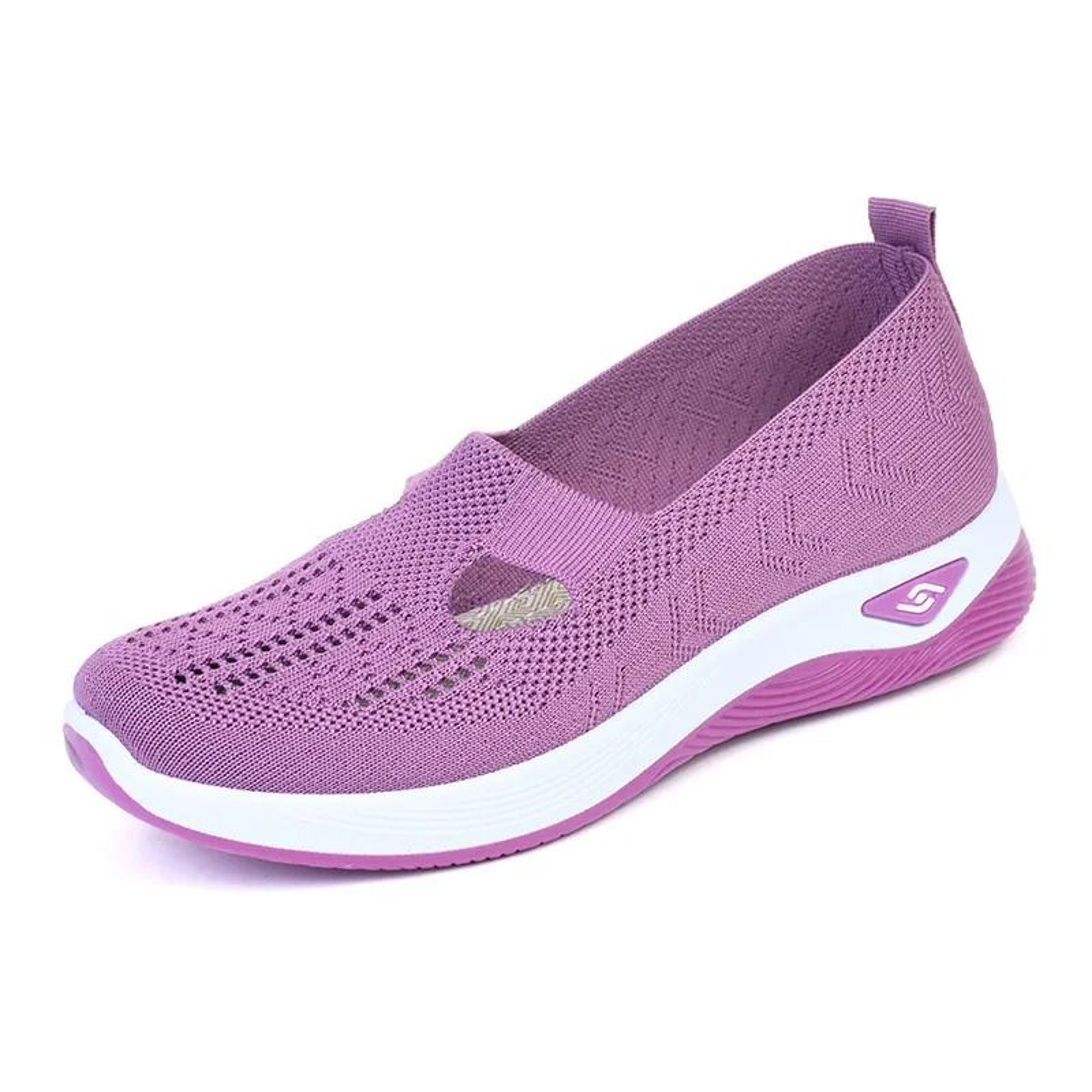 Women Mesh Breathable Slip On Platform Casual Walking Shoes 8