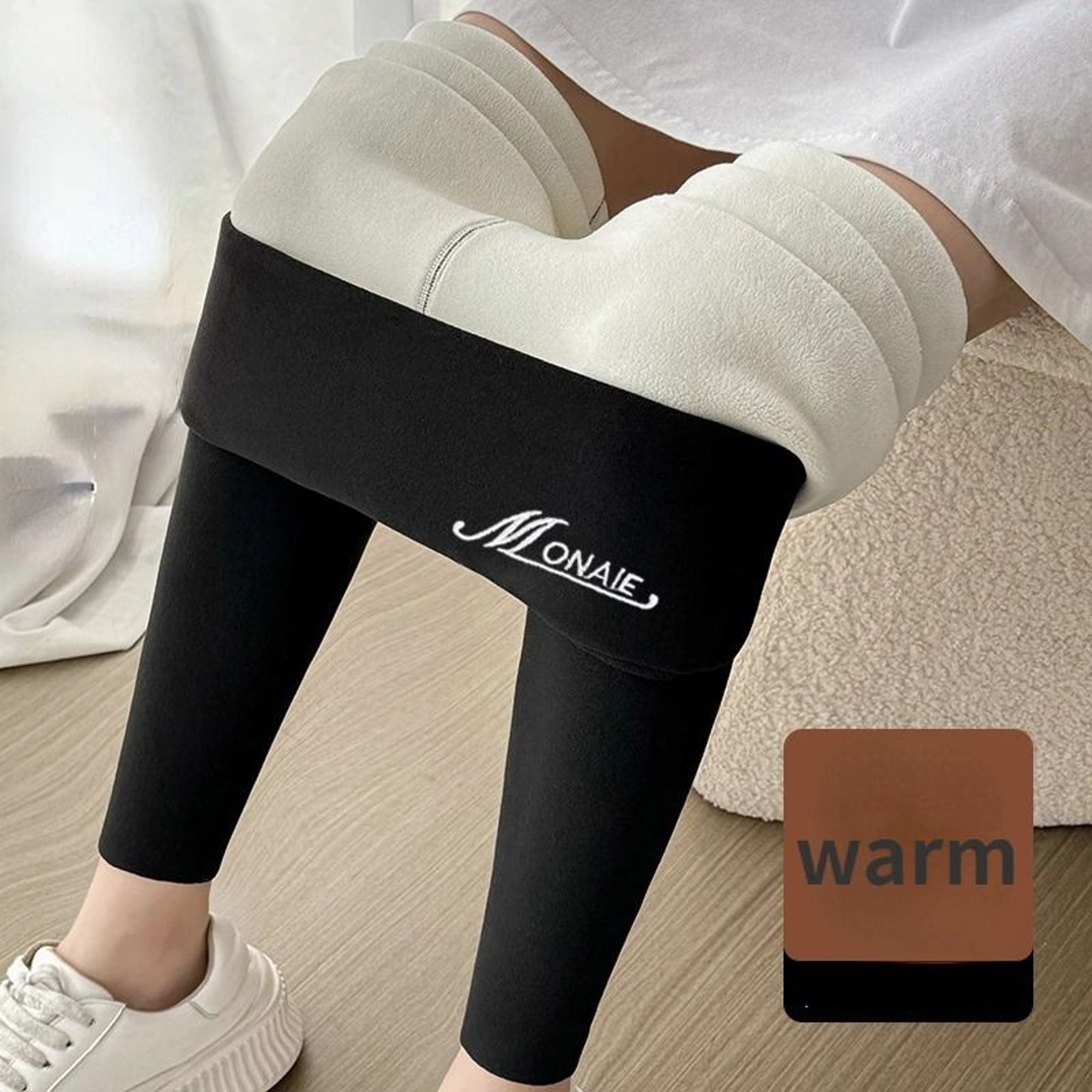 Winter Cashmere Leggings For Women High Waist Slim Fit Warm Pants 7
