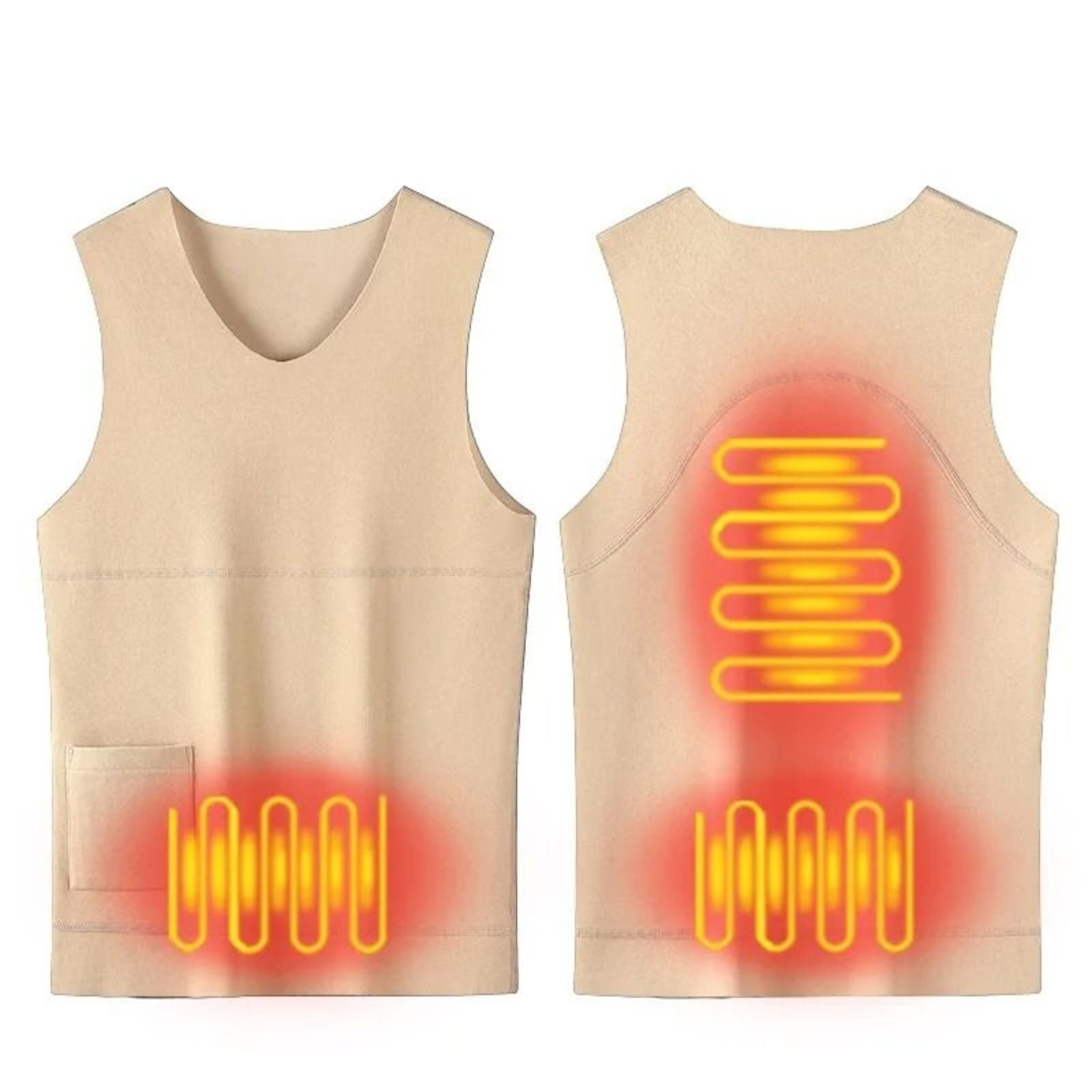 Heated Jacket For Men And Women USB Powered Seamless Winter Heating Vest For Ski Camping And Hiking 4