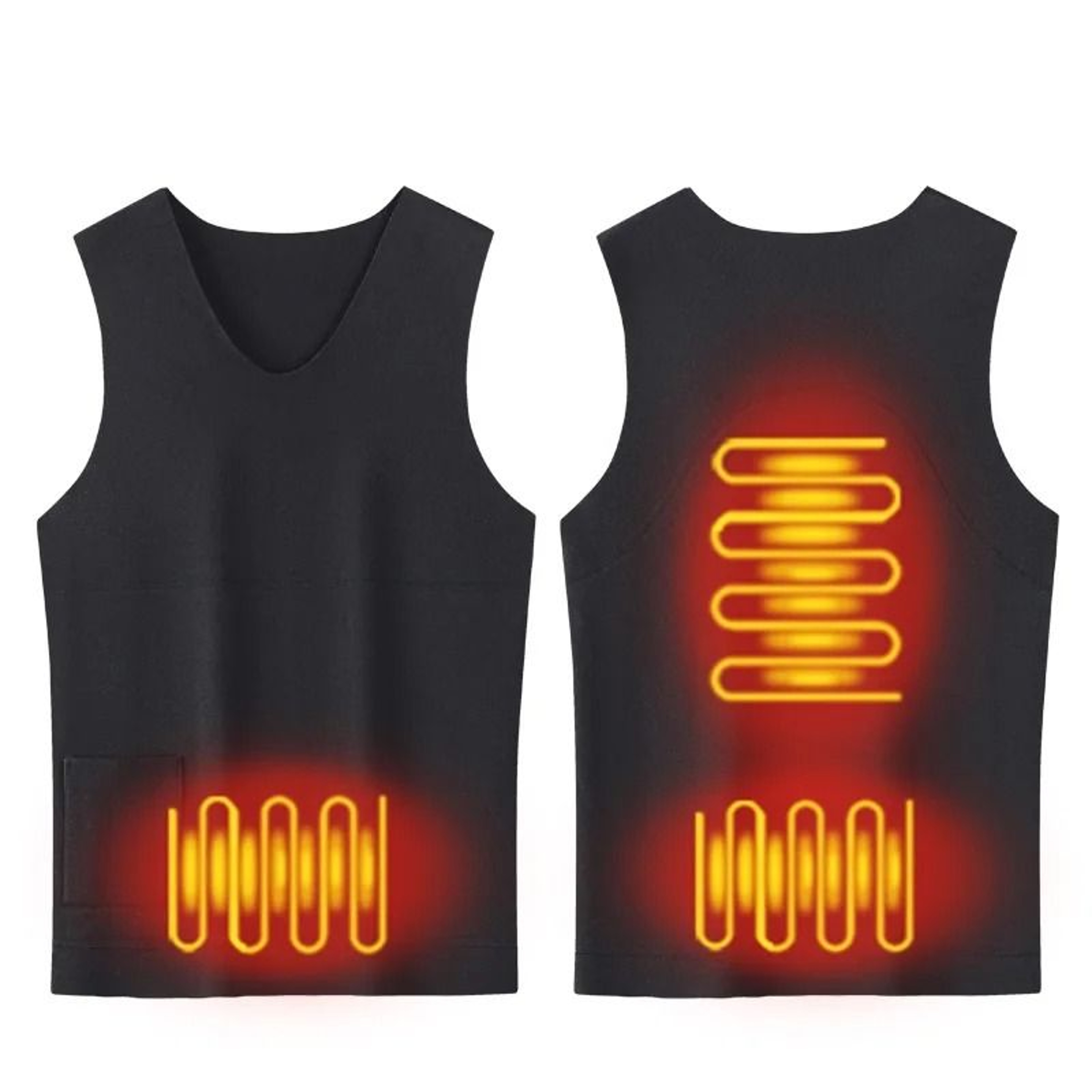 Heated Jacket For Men And Women USB Powered Seamless Winter Heating Vest For Ski Camping And Hiking 7