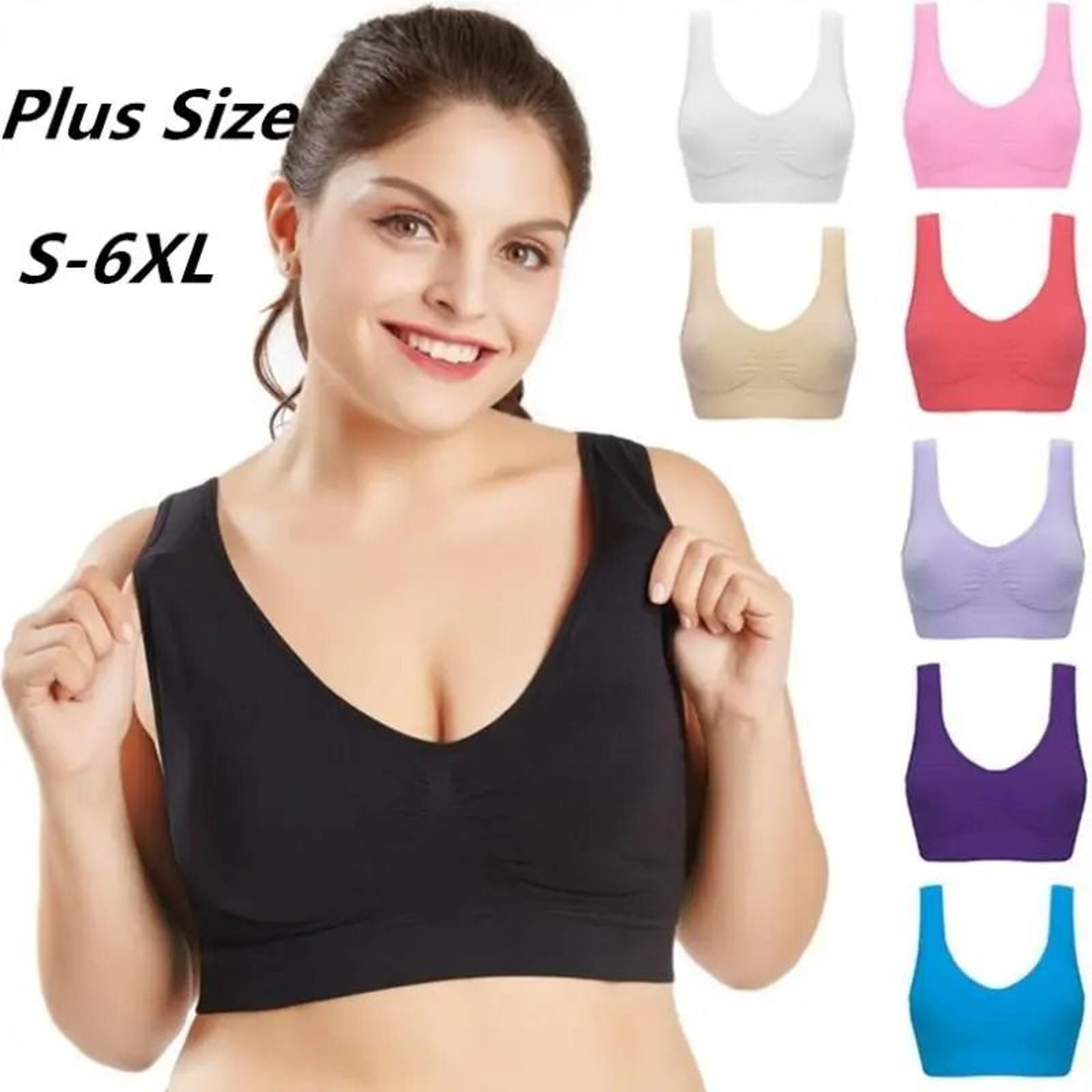 Women Sport Yoga Bra Running Vest Padded Gym Crop Top Fitness Brassiere 0