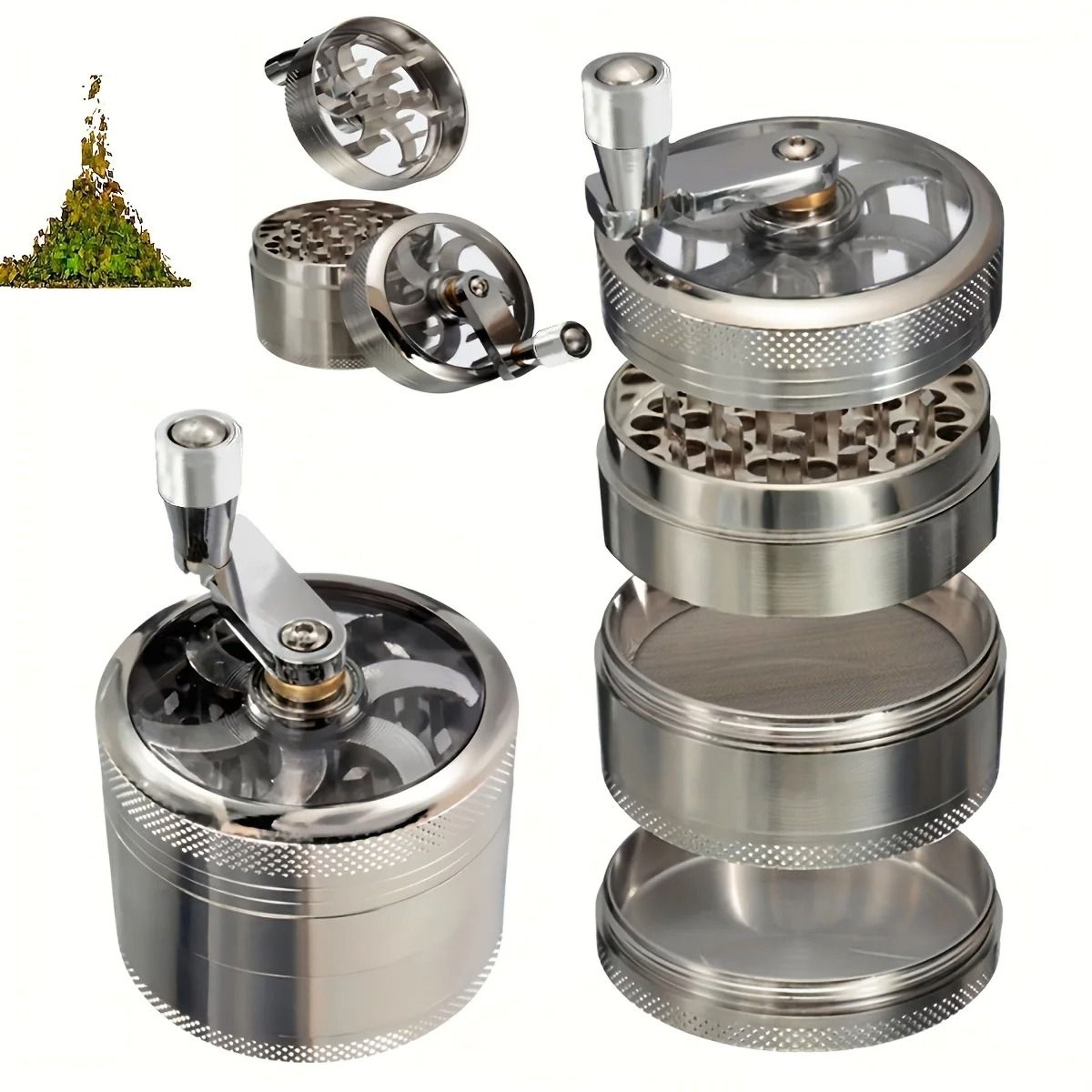 Nut And Spice Grinder Hand Tool For Nutmeg Ginger Rock Salt And Peppercorns 0