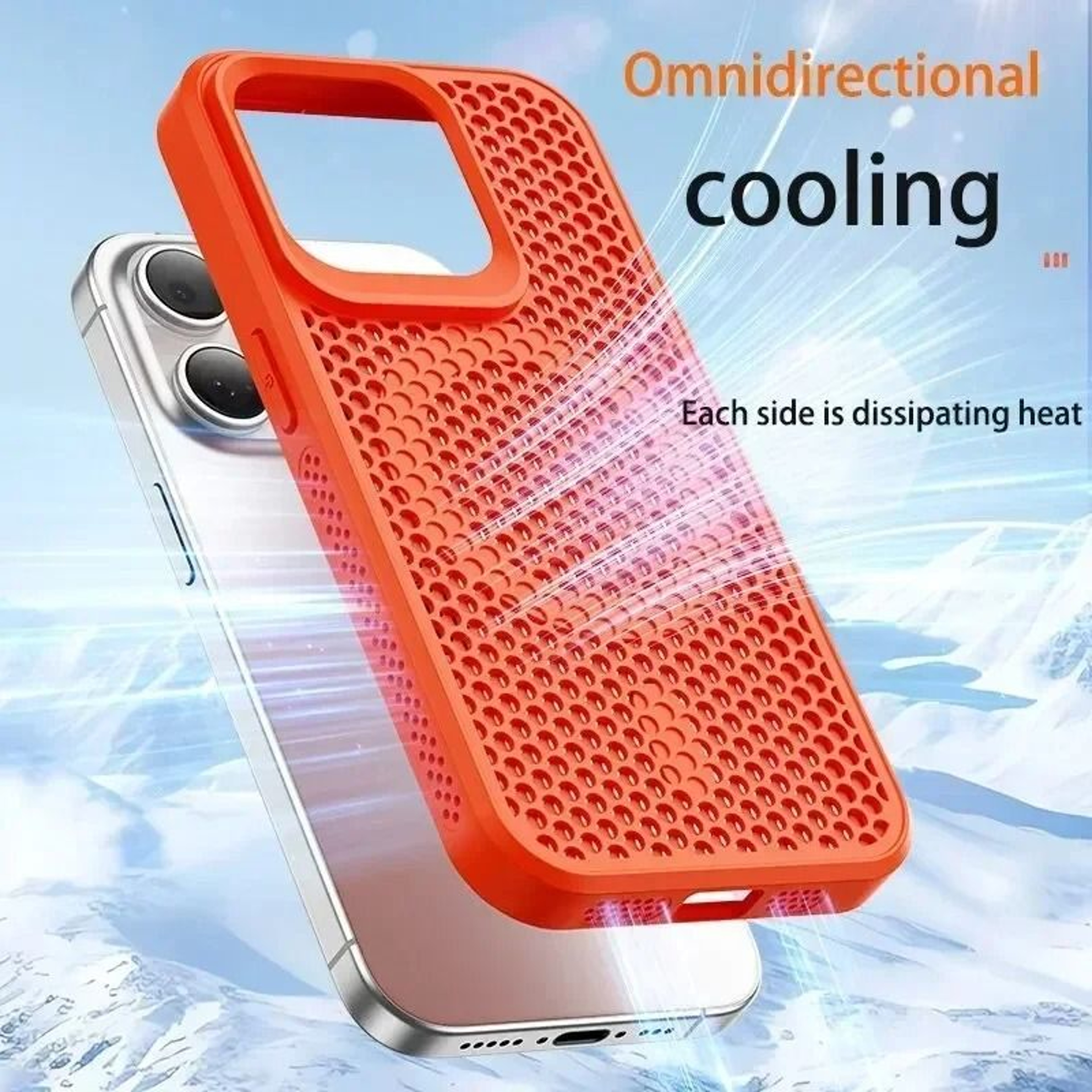 Cooling Heat Dissipation Phone Case For IPhone Series Hard Magnetic Magsafe Cover 0