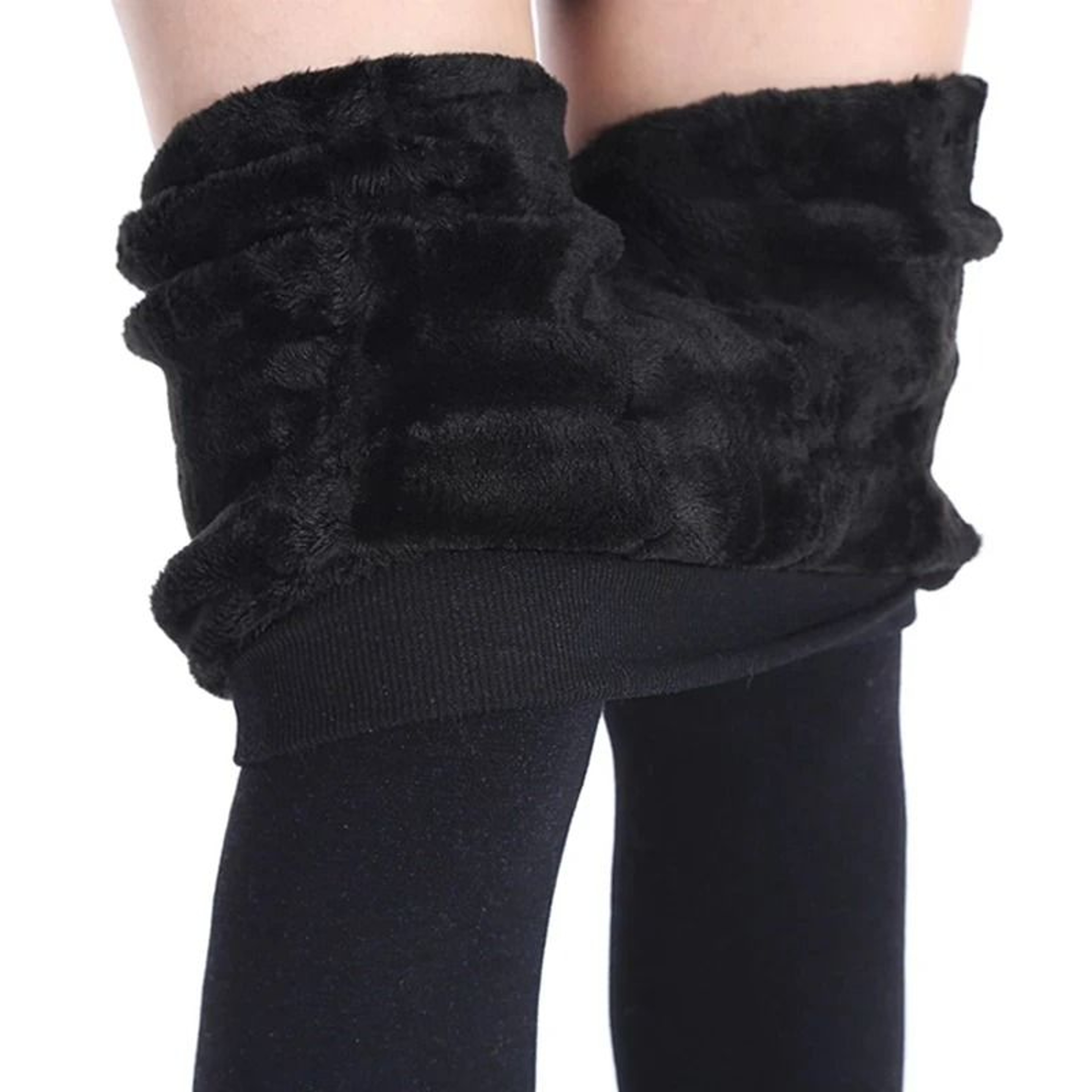 Womens Warm Velvet High Waist Winter Leggings 3