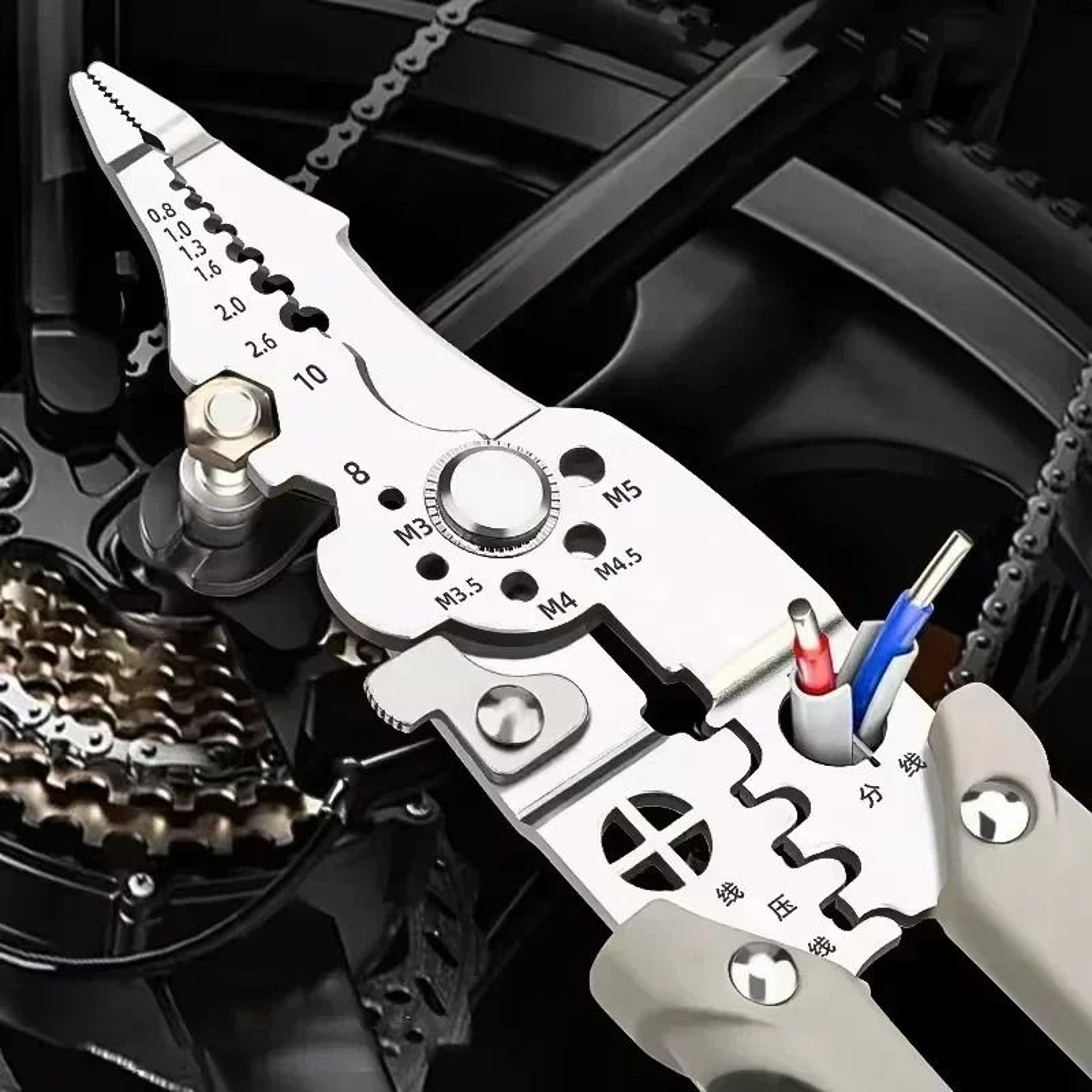 Multi Functional Electrician Pliers For Wire Splitting Stripping Crimping 0