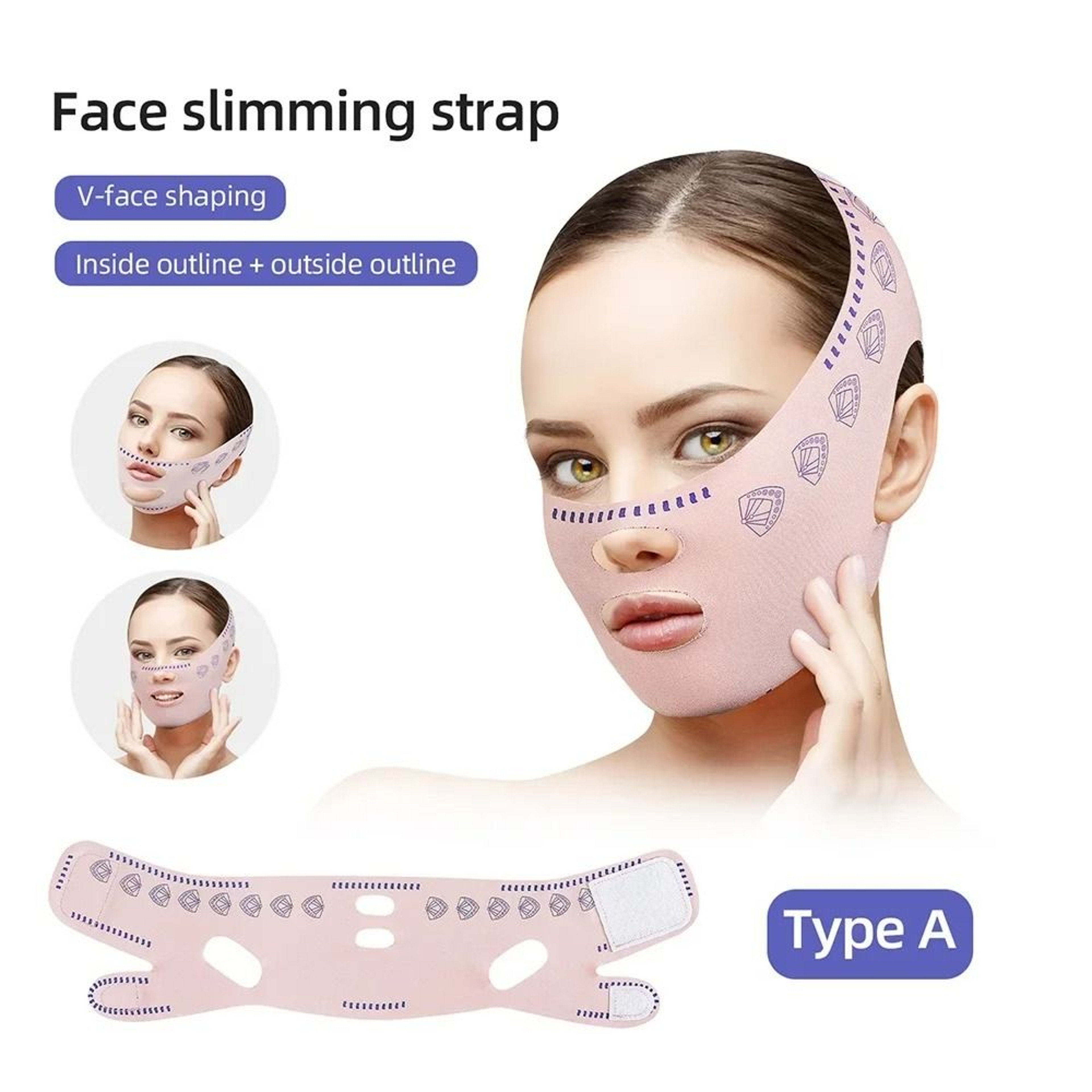 Face Slimming Bandage Lifting V Line Shaper Chin Cheek Lift Belt 6