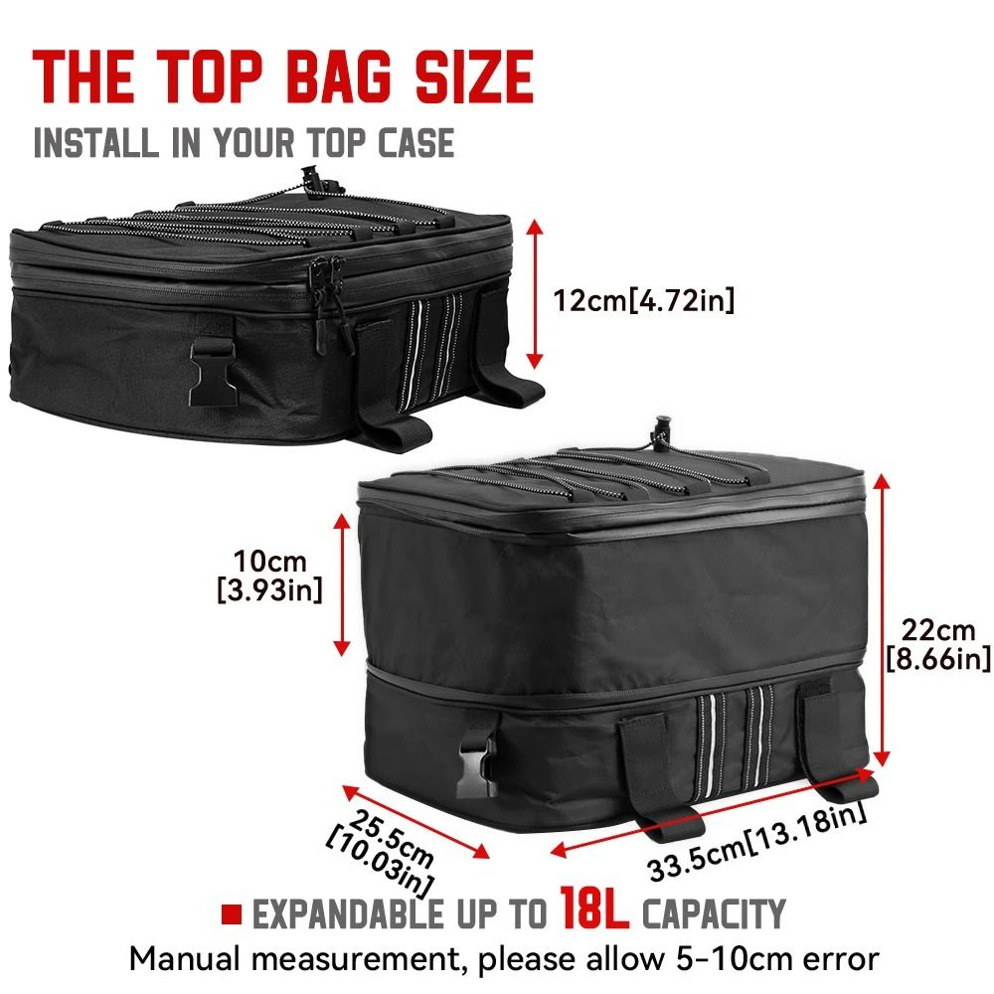 Motorcycle Top Bag For BMW GS Waterproof Luggage Storage 4