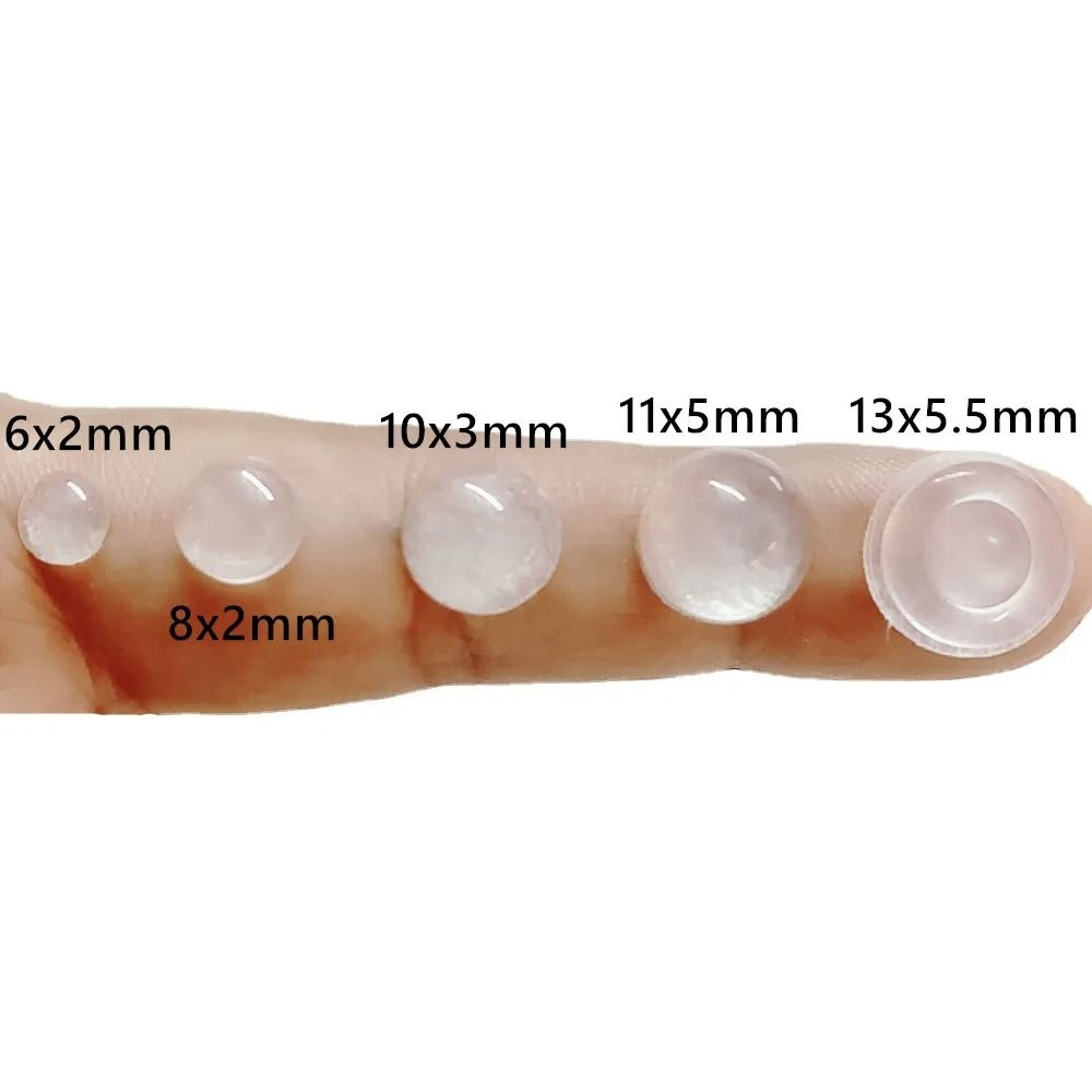 100 Pcs Self Adhesive Silicone Door Stopper Buffer Pads 3