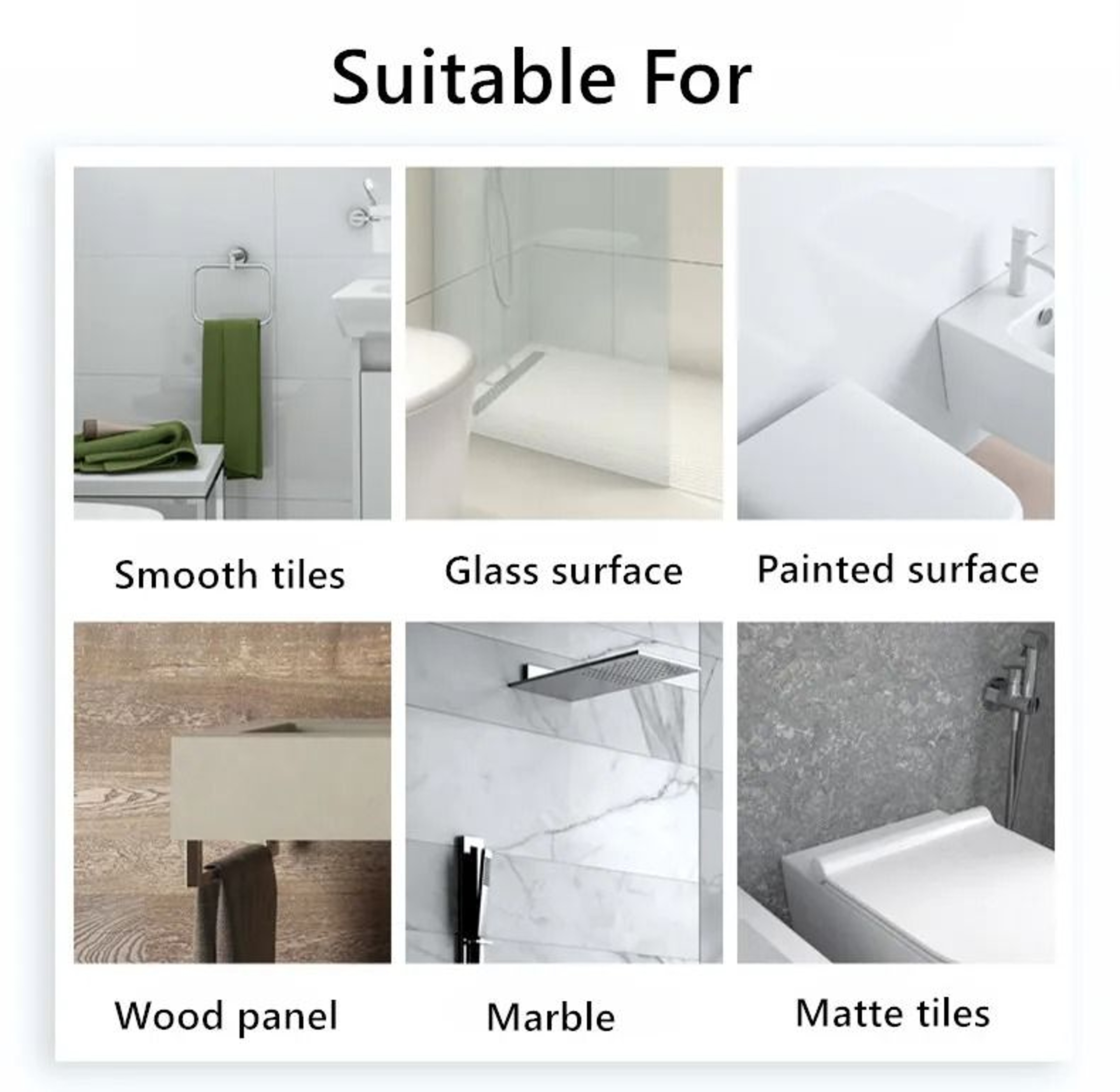 100 Pcs Self Adhesive Silicone Door Stopper Buffer Pads 5