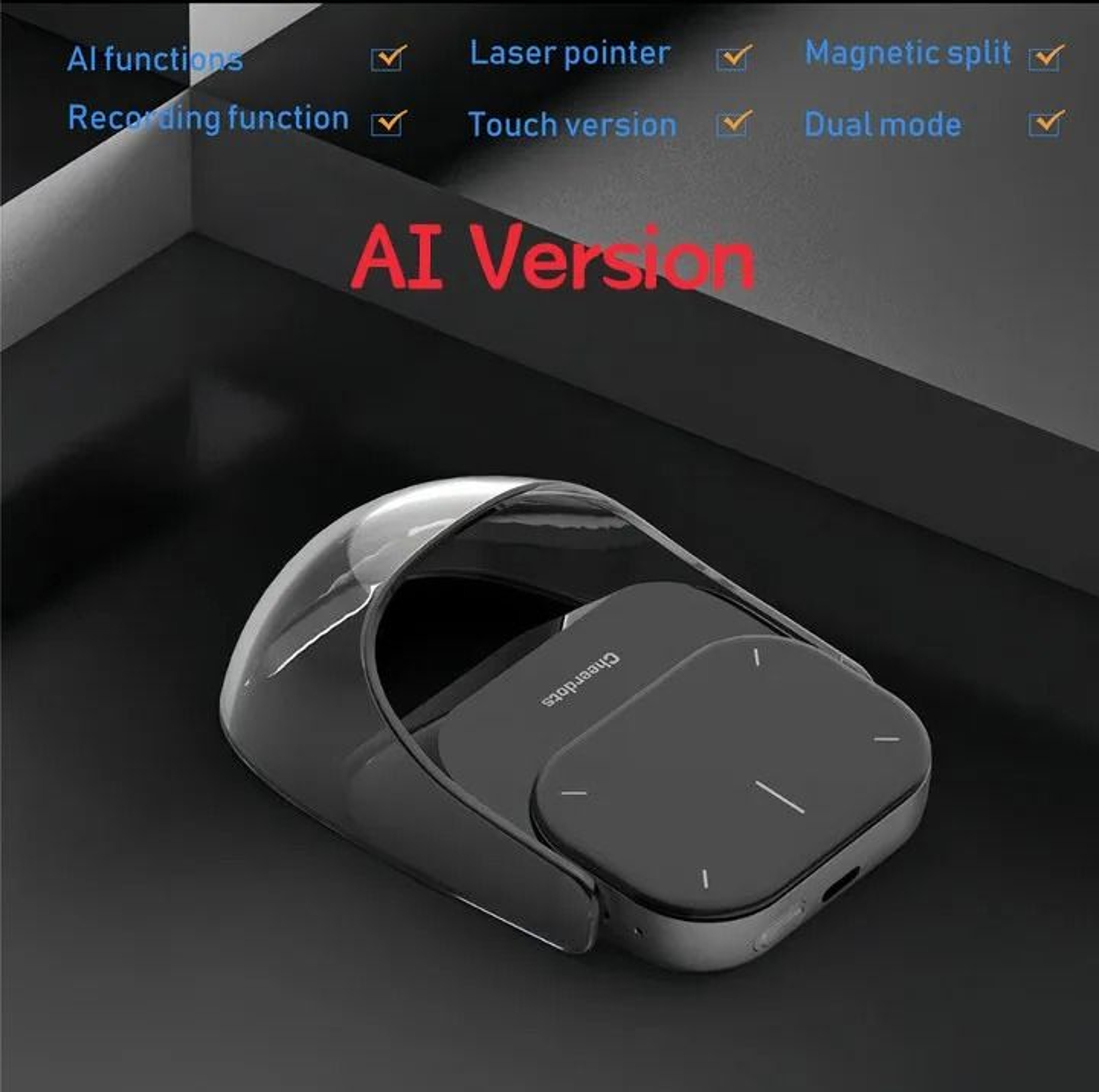 Cheerdots 2 Detachable Air Mouse Wireless Touchpad With AI Voice Control 9