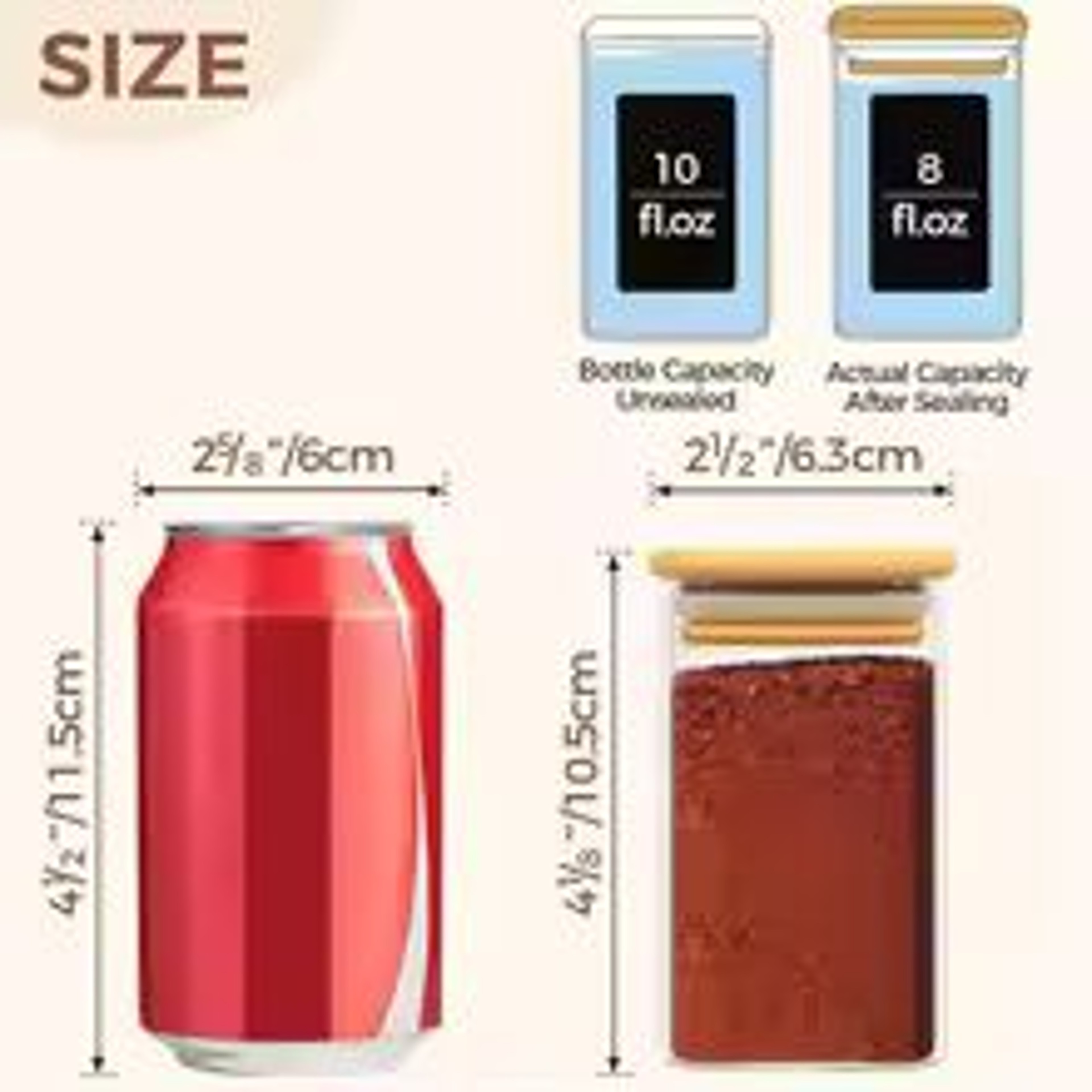 Glass Spice Jars With Bamboo Lids And Airtight Seal For Seasoning And Kitchen Storage 1