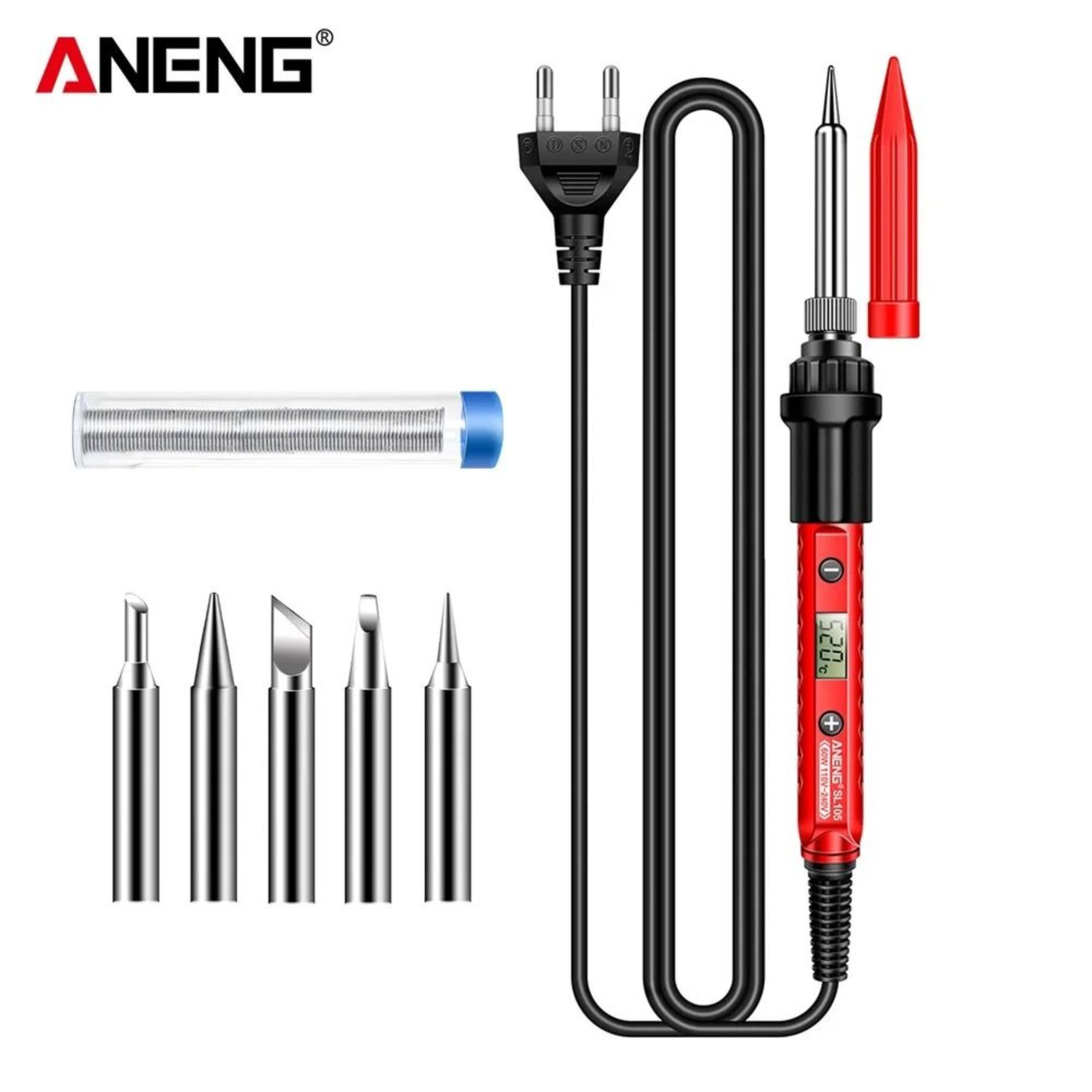 ANENG Electric Soldering Iron SL105 Digital Display Adjustable Temperature Soldering Tool 7