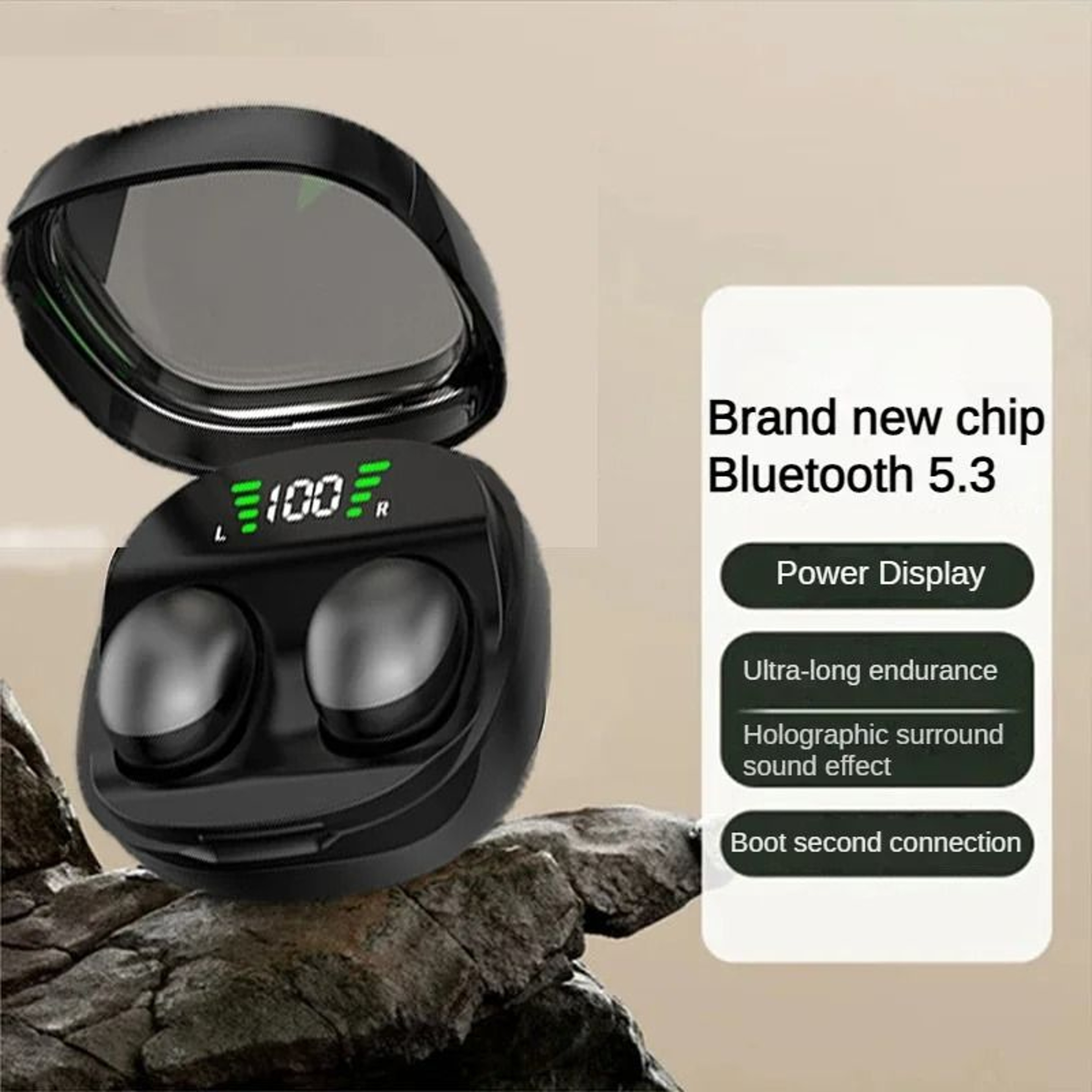 Mini Wireless Bluetooth Headset With HD Sound And Invisible In Ear Design 4
