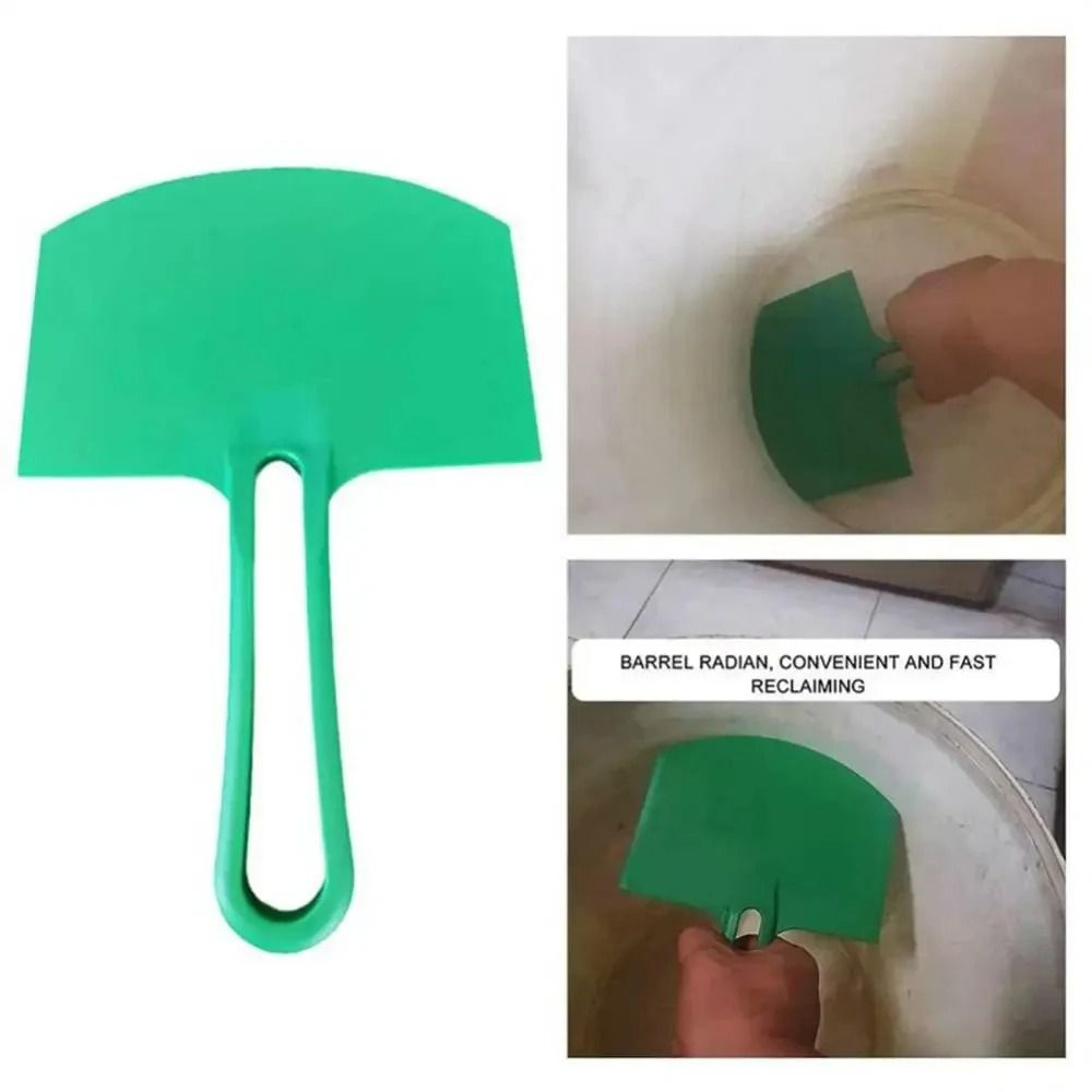 Curved Bucket Scoop Scraper And Putty Knife For Drywall And Plaster 1