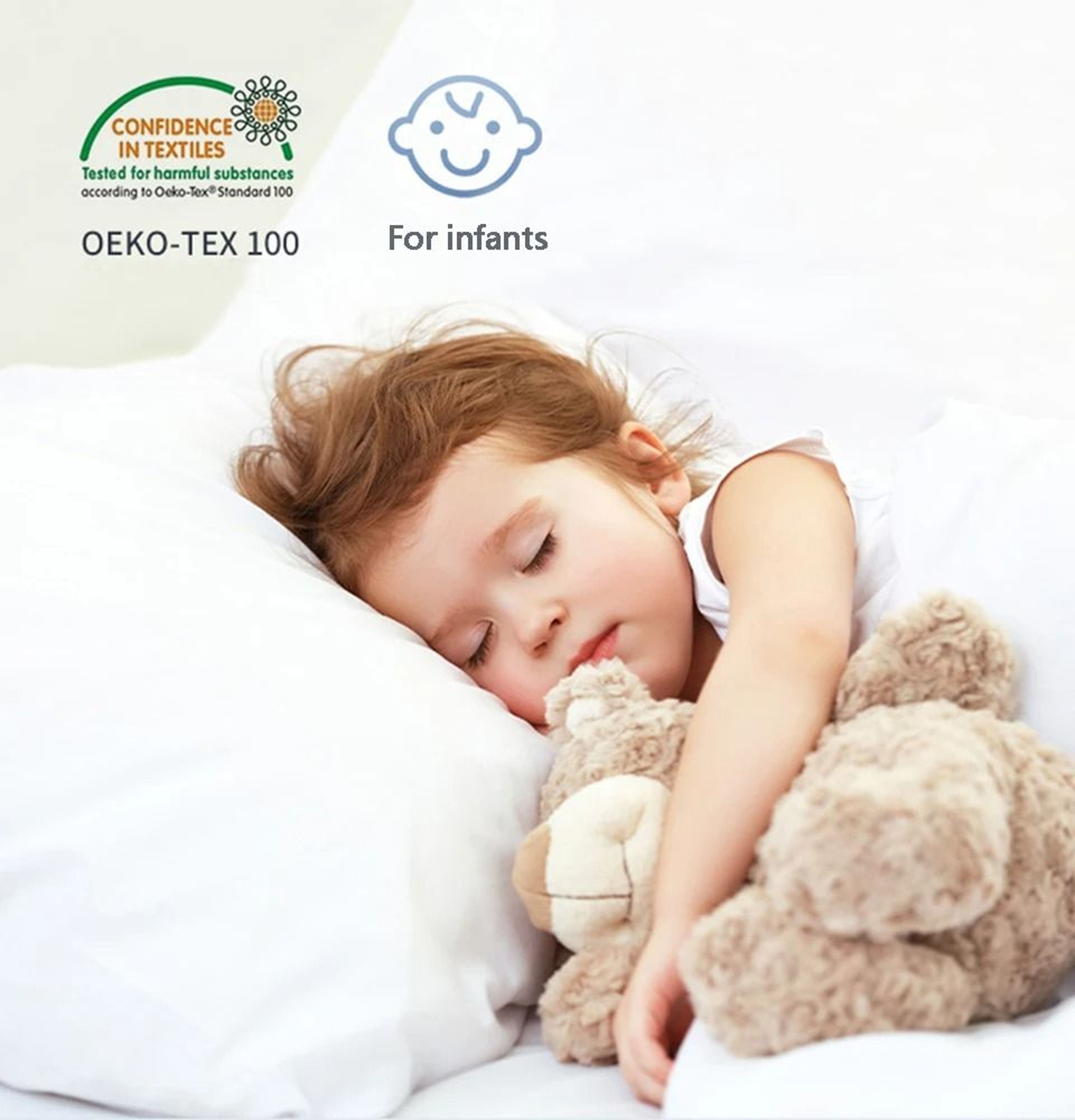 Smooth Waterproof Pillow Cover Protector With Zipper For Allergy And Bedbug Proofing 5