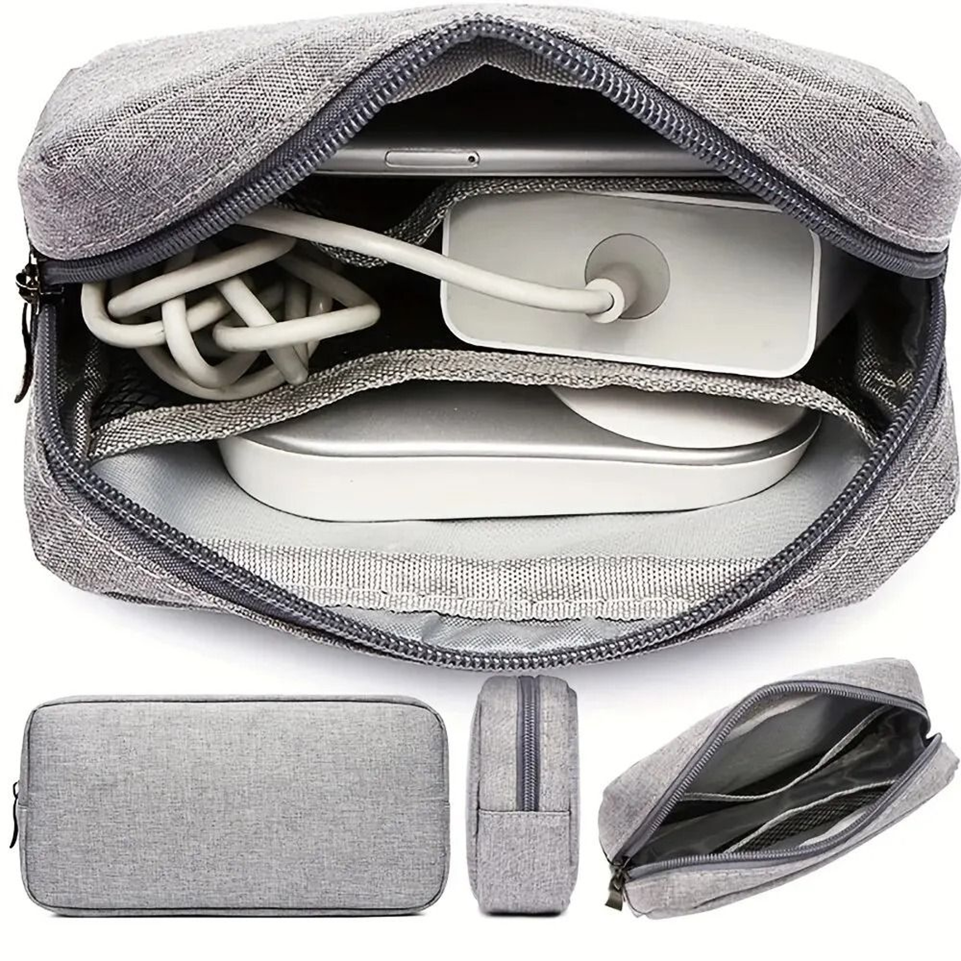 Storage Bag Organizer For Cables Power Bank And Small Electronics Travel Case 0