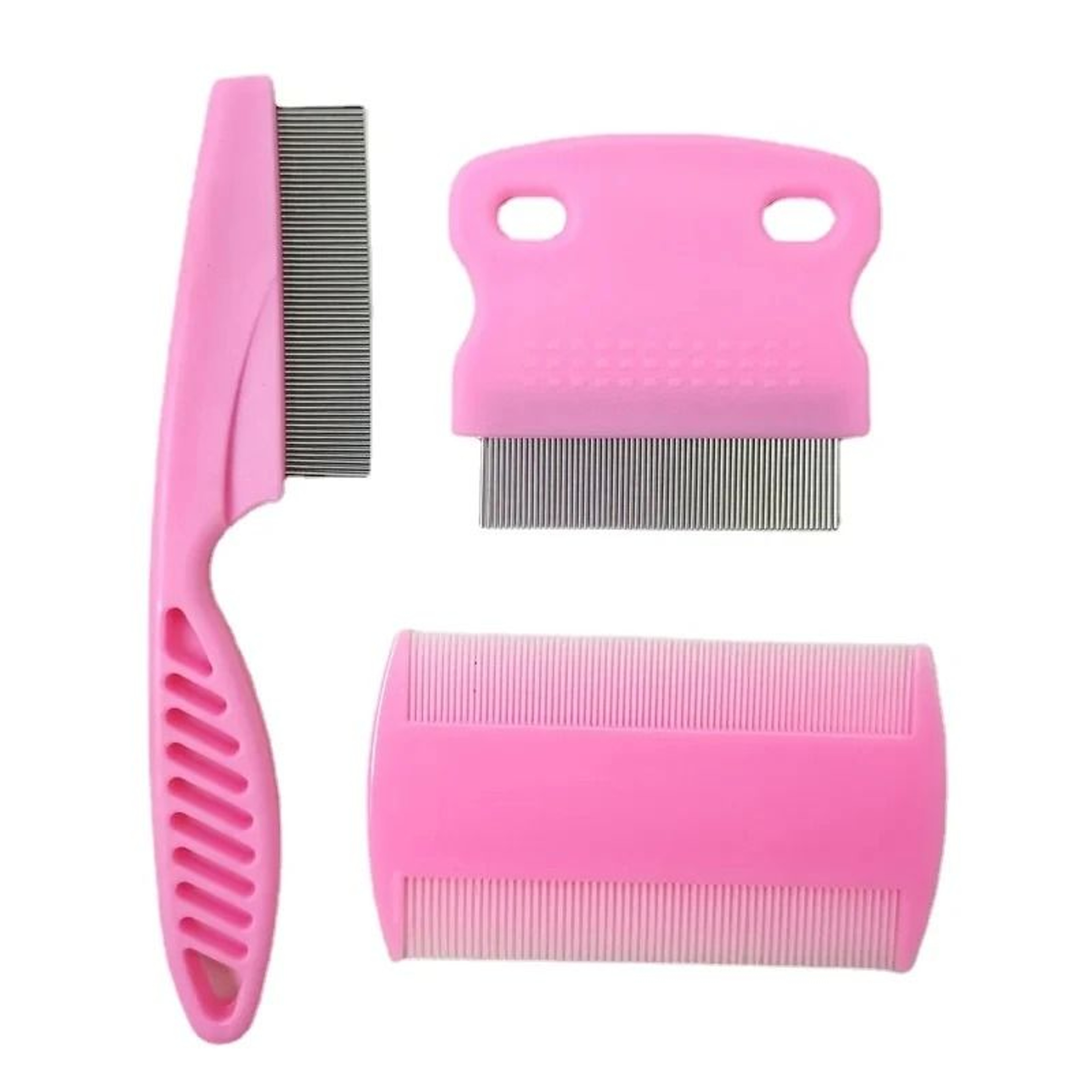 Flea Comb Cat Grooming Comb Set 3 Pcs For Lice  Mucus Removal 8