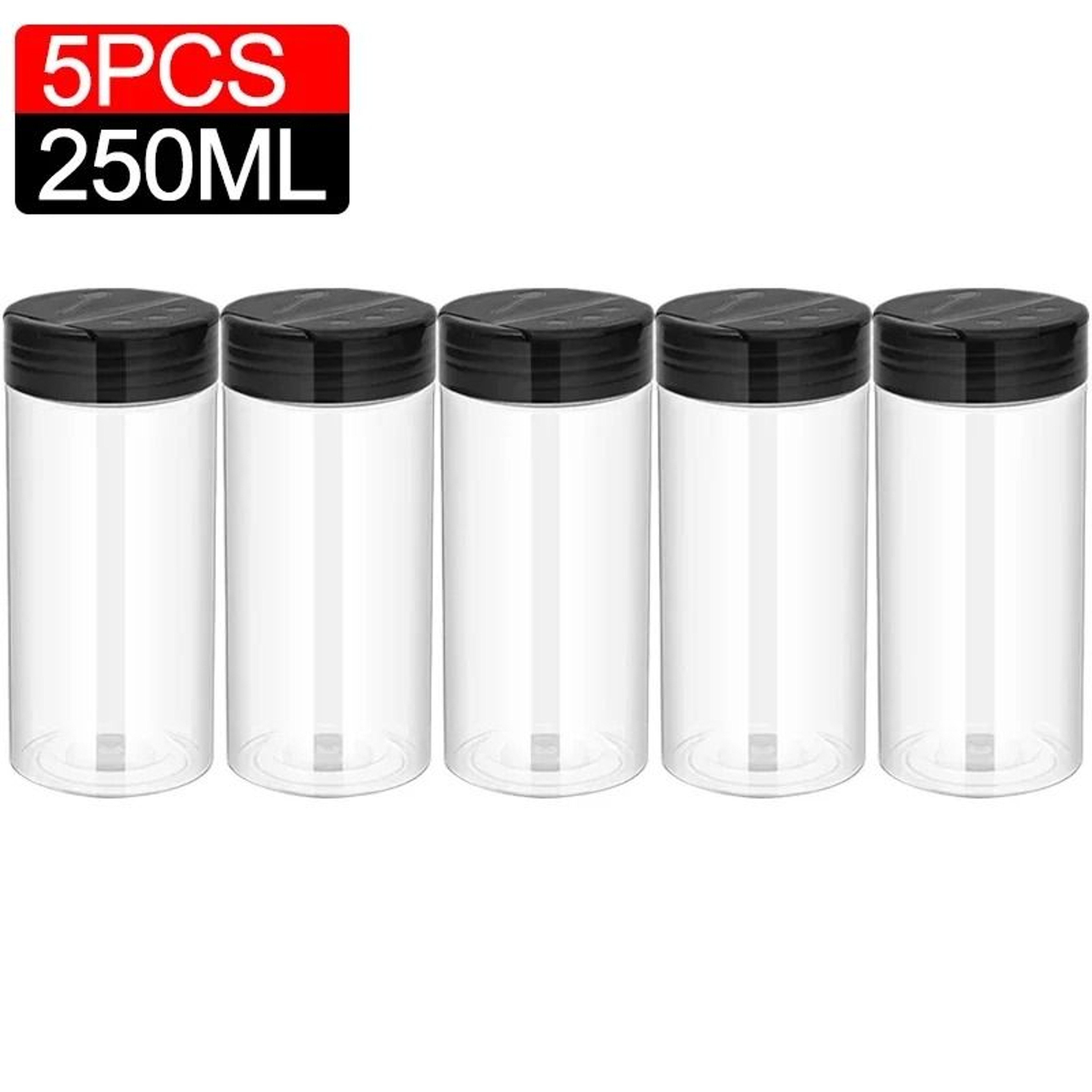 Clear Plastic Spice Bottle Set For Salt And Pepper 20