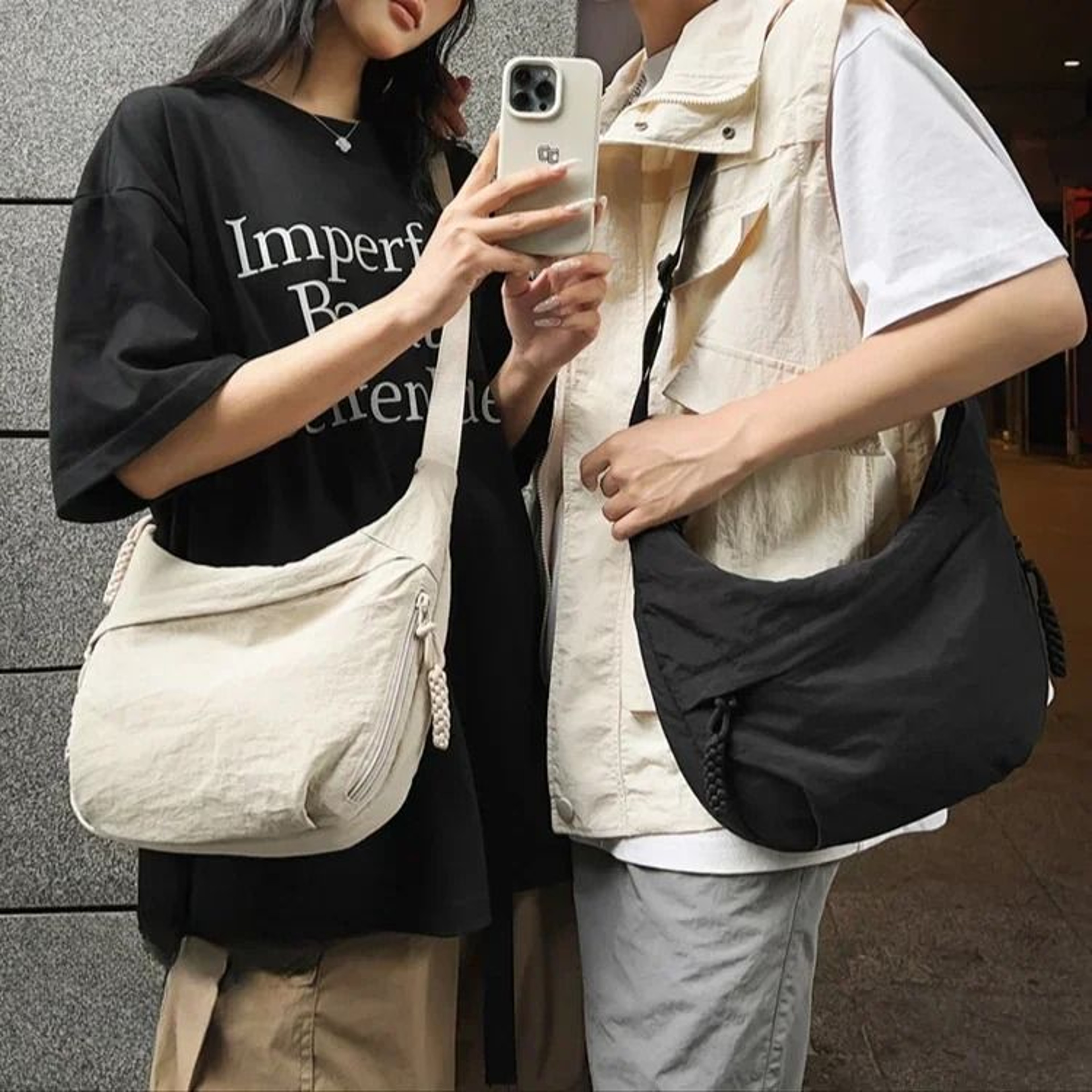 Womens Soft Cloth Shoulder Crossbody Bag 1