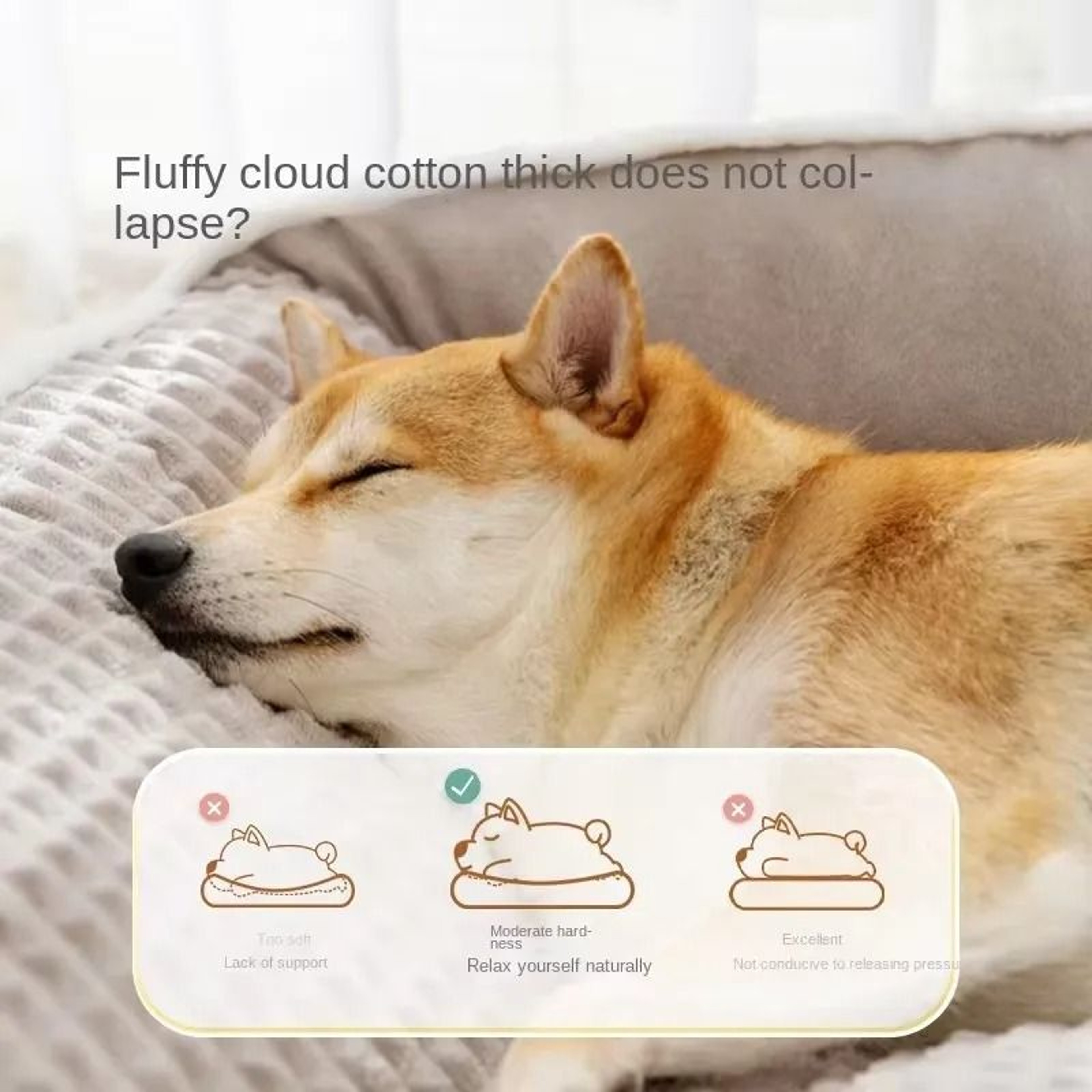 Cat And Dog Bed Non Slip Warm Soft Kennel With Removable Cushion 5