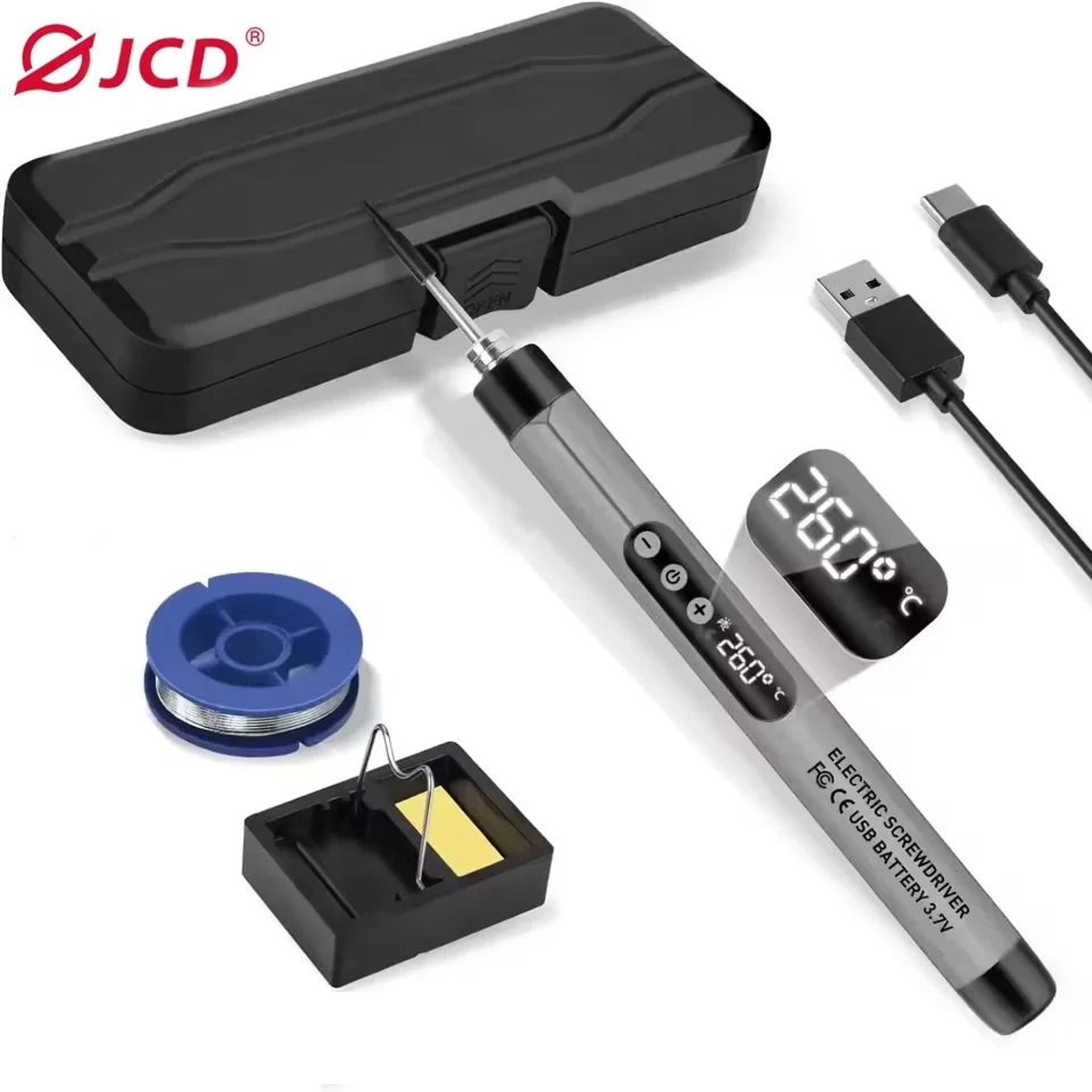 Cordless USB Digital Soldering Iron Adjustable Temperature 300 To 450 Degrees 8
