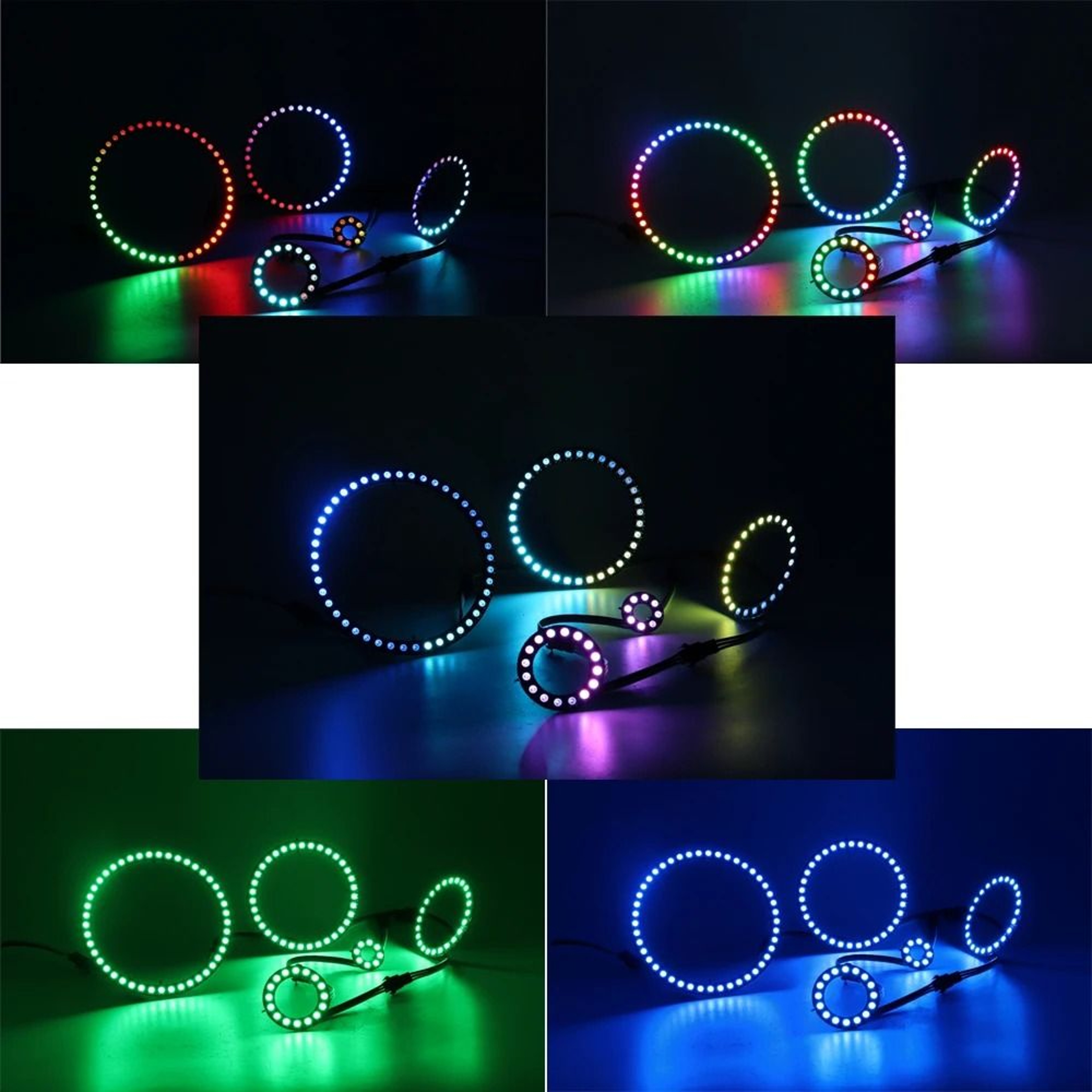 WS2812B Addressable RGB LED Pixel Ring Kit 5