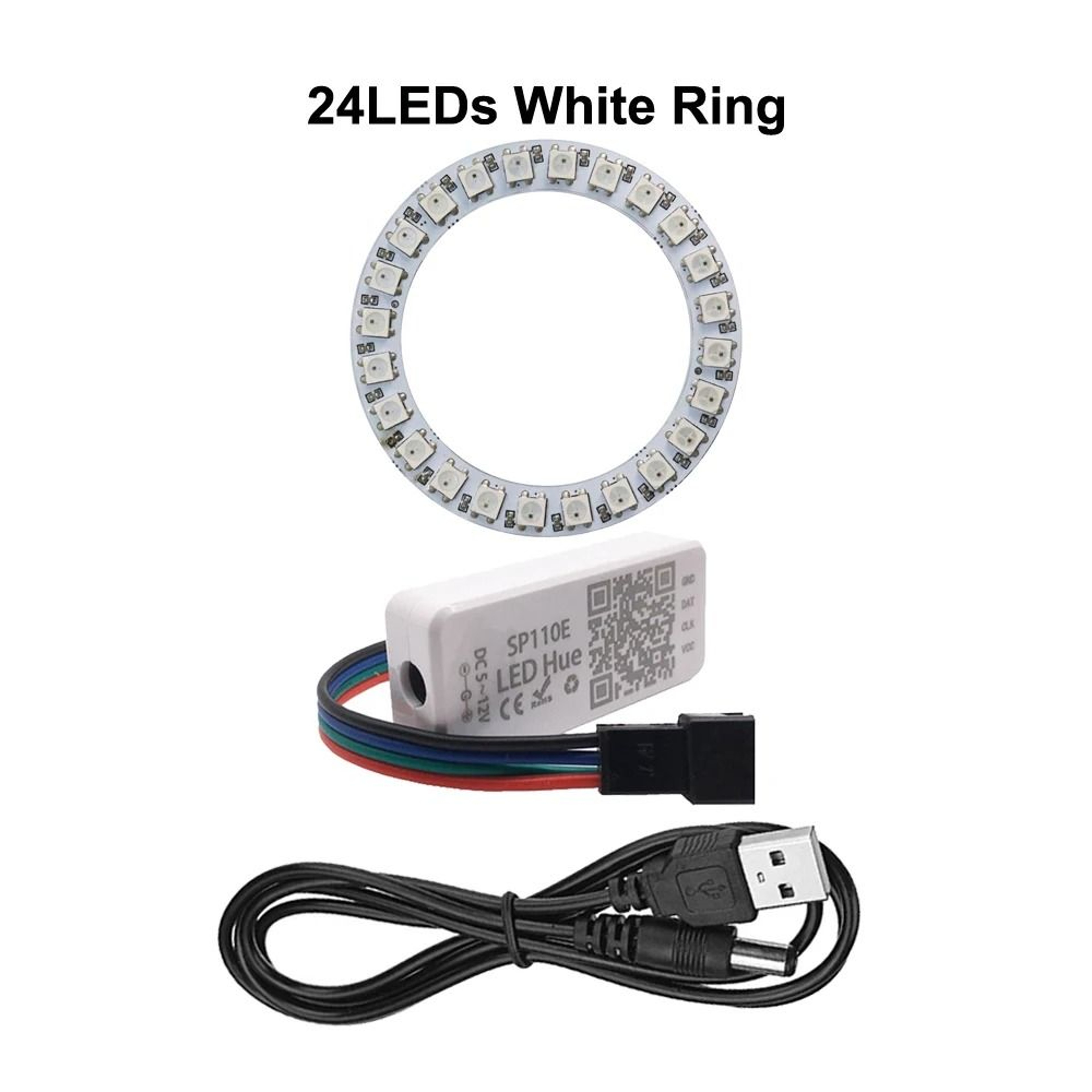 WS2812B Addressable RGB LED Pixel Ring Kit 21