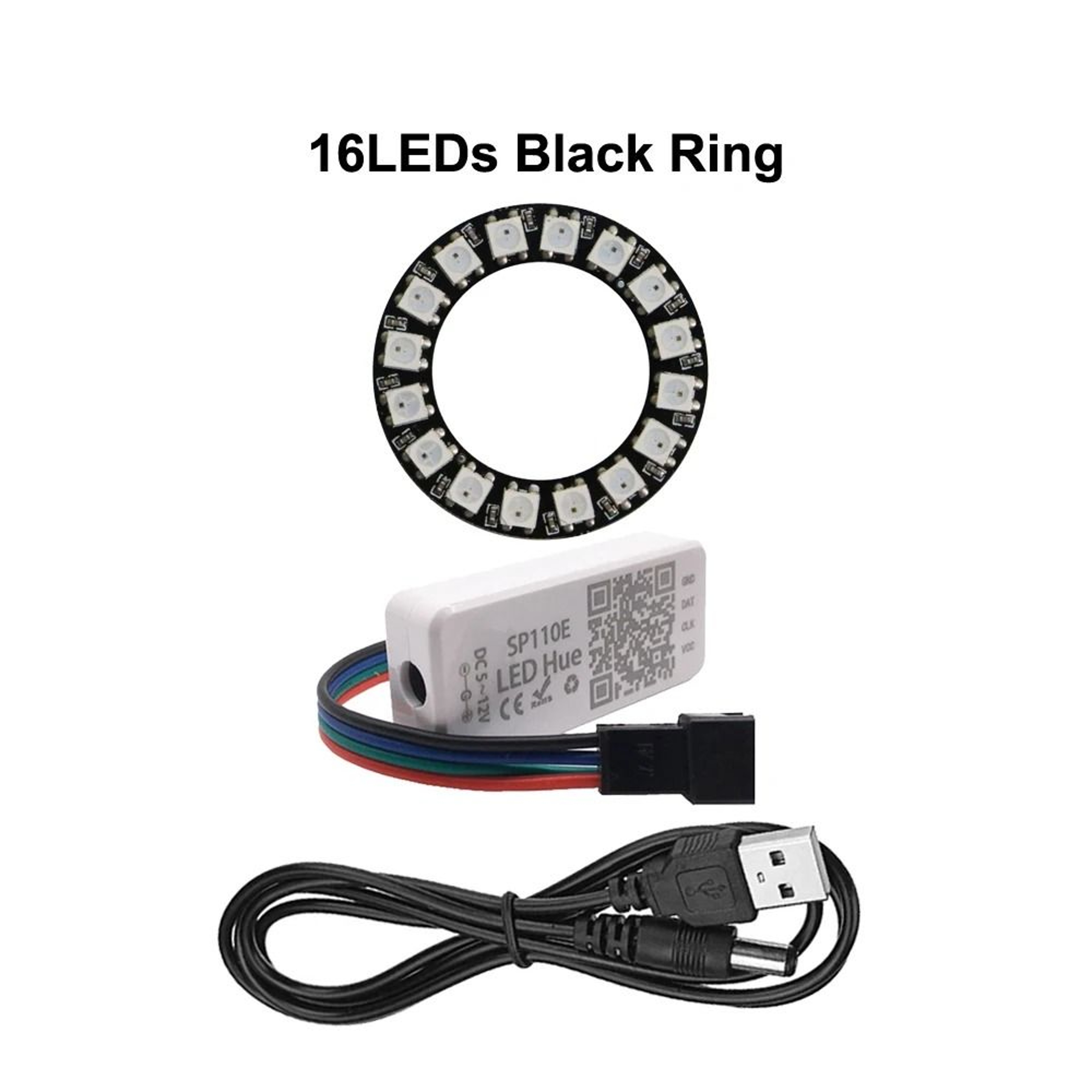 WS2812B Addressable RGB LED Pixel Ring Kit 24