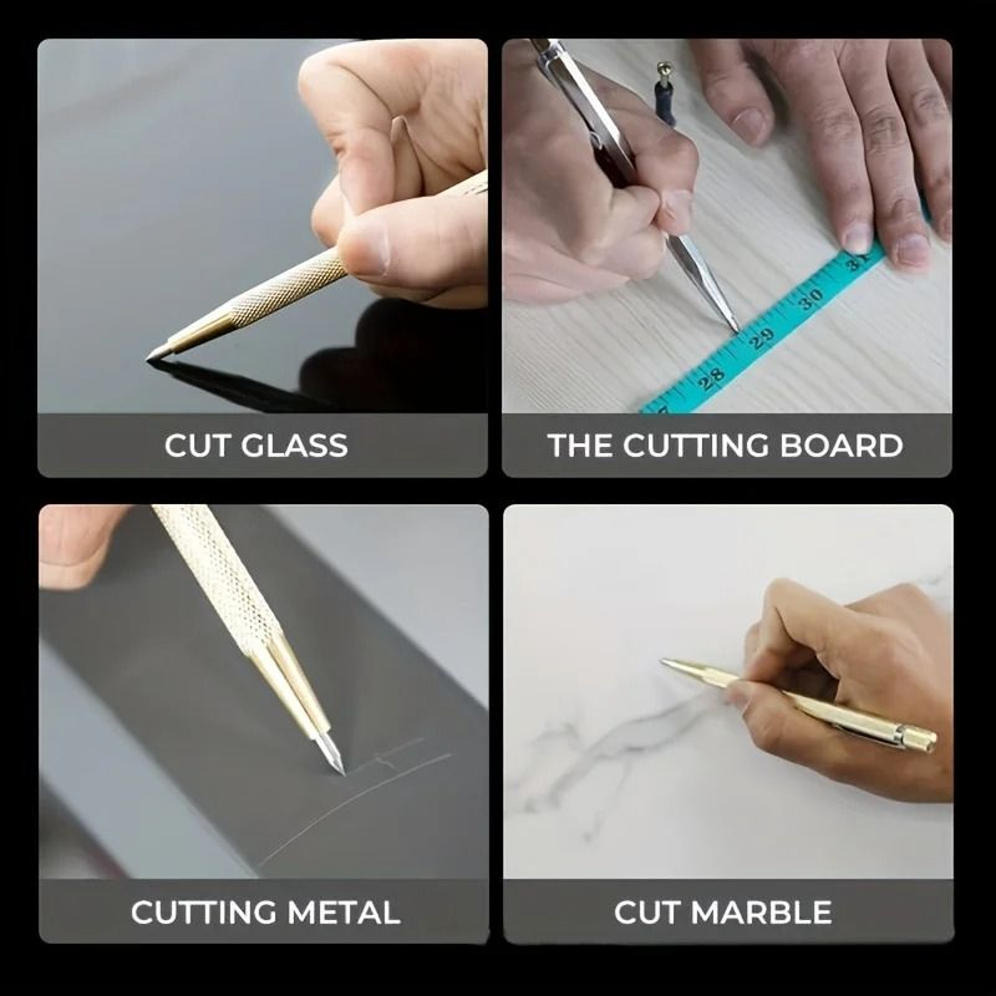 Diamond Nib Titanium Pen Engraving Tool Set 4