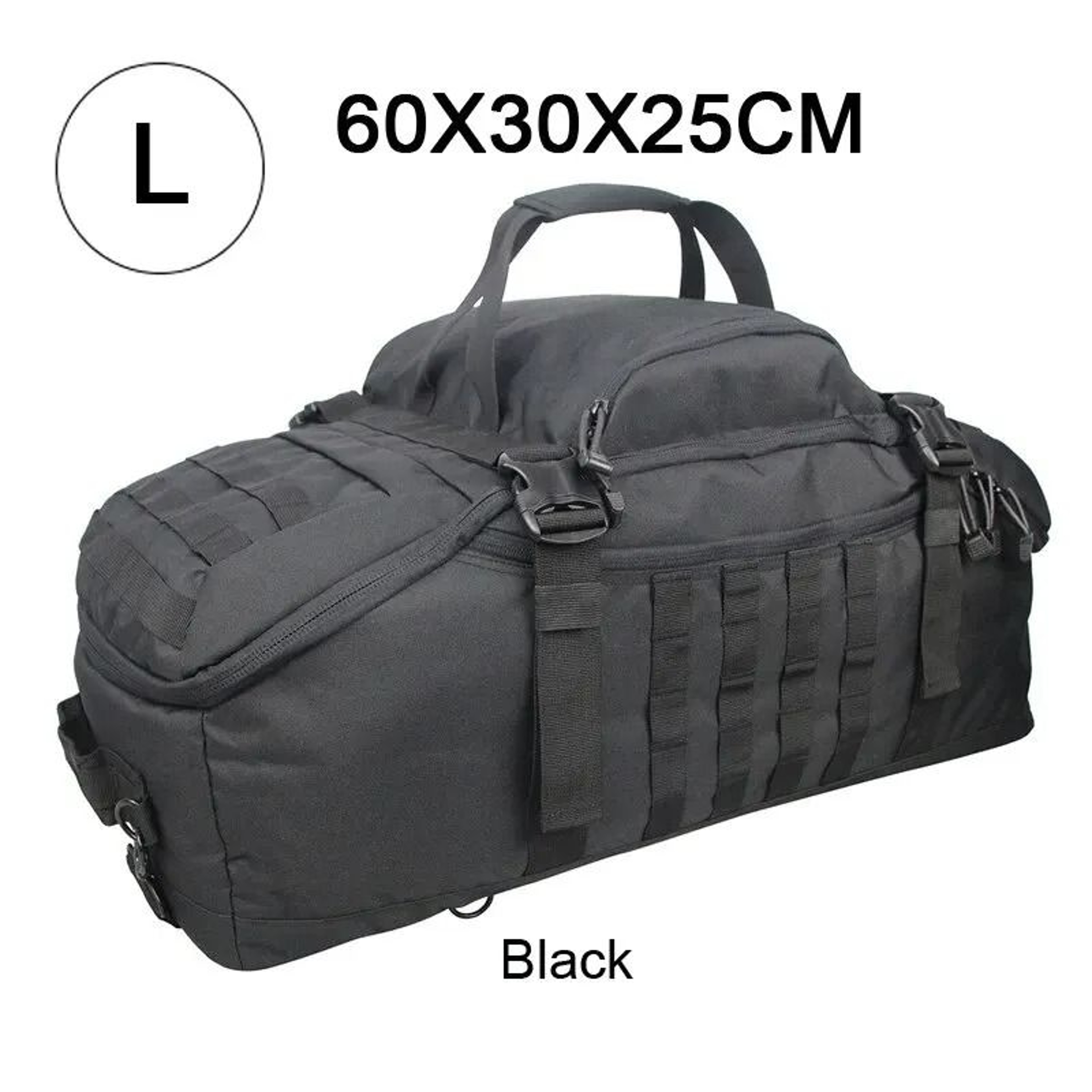 LQARMY 60L 80L Tactical Camping Backpack Molle Duffel Bag 6