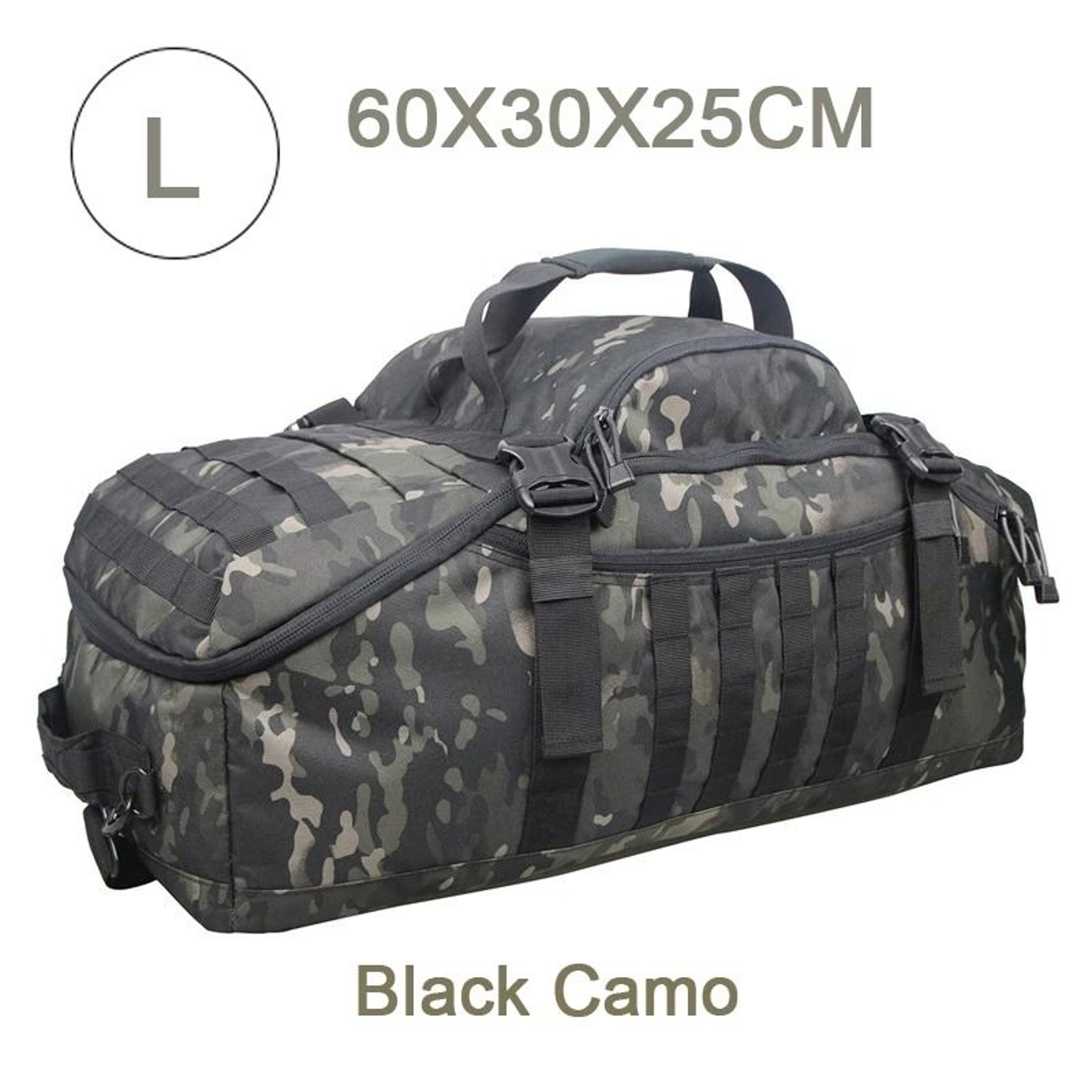 LQARMY 60L 80L Tactical Camping Backpack Molle Duffel Bag 8