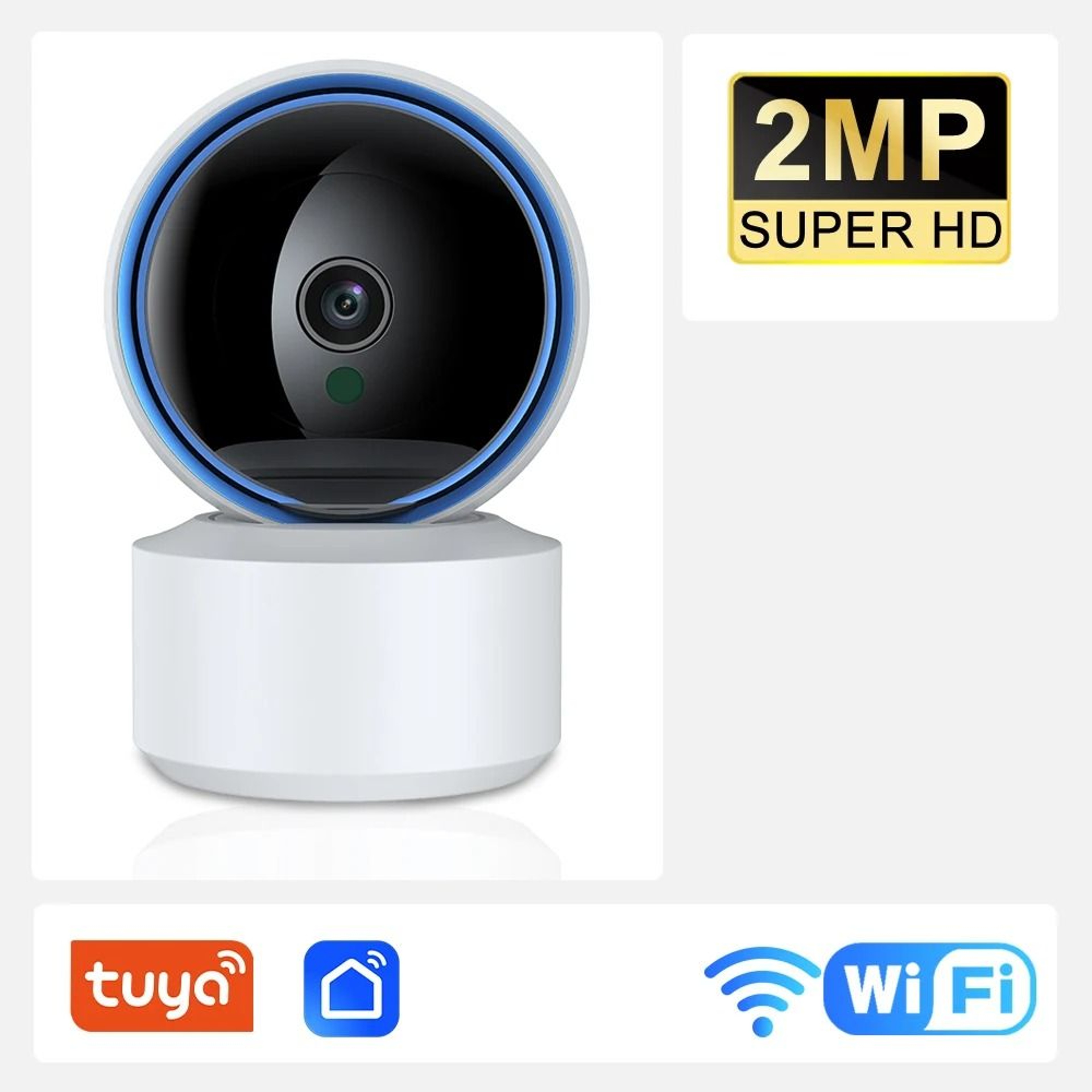 Tuya 5MP Wifi IP Camera Baby Monitor 360 PTZ Two Way Audio Night Vision 7