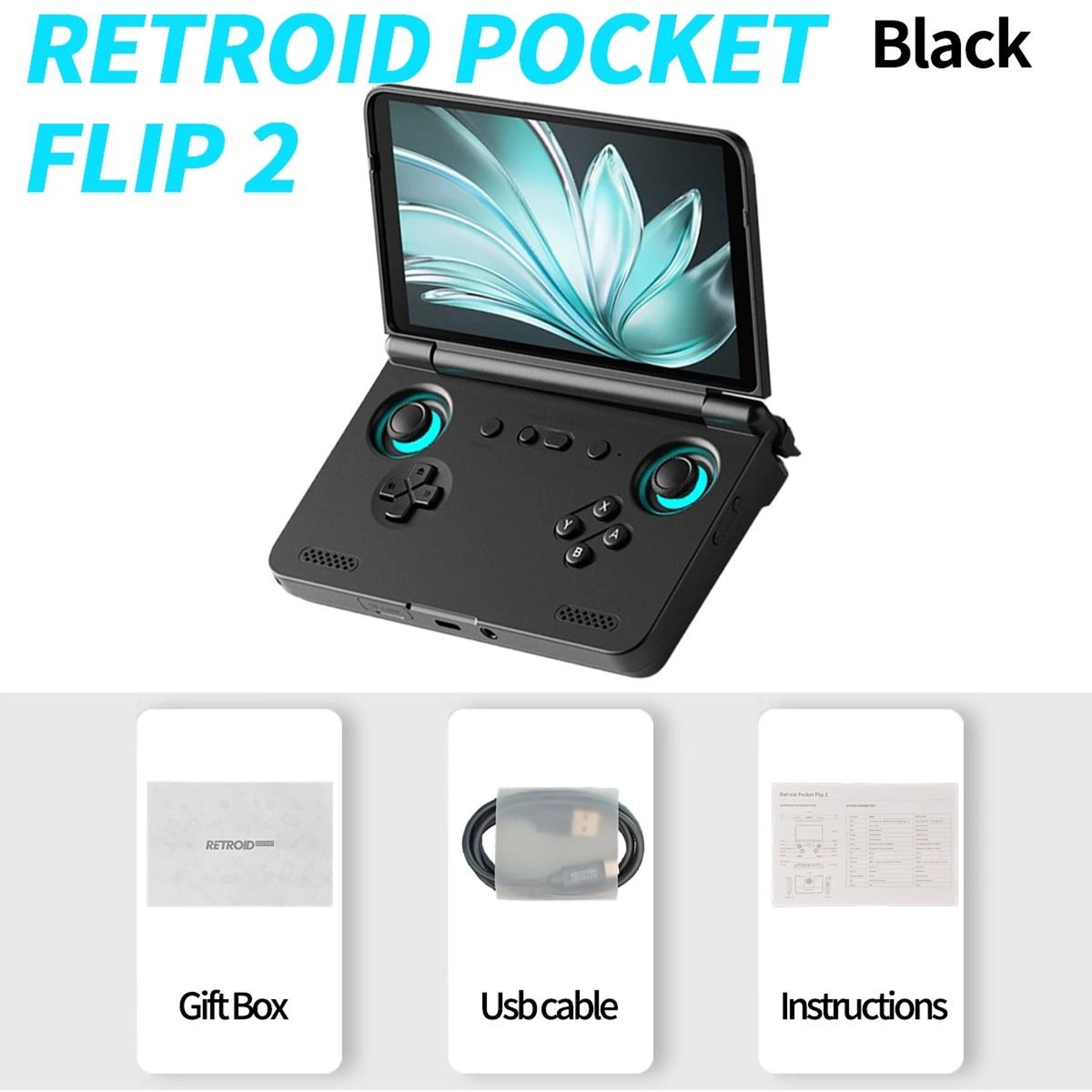 Retroid Pocket Flip 2 Retro Handheld Game Console With Android 13 And 55 Inch AMOLED Display 6