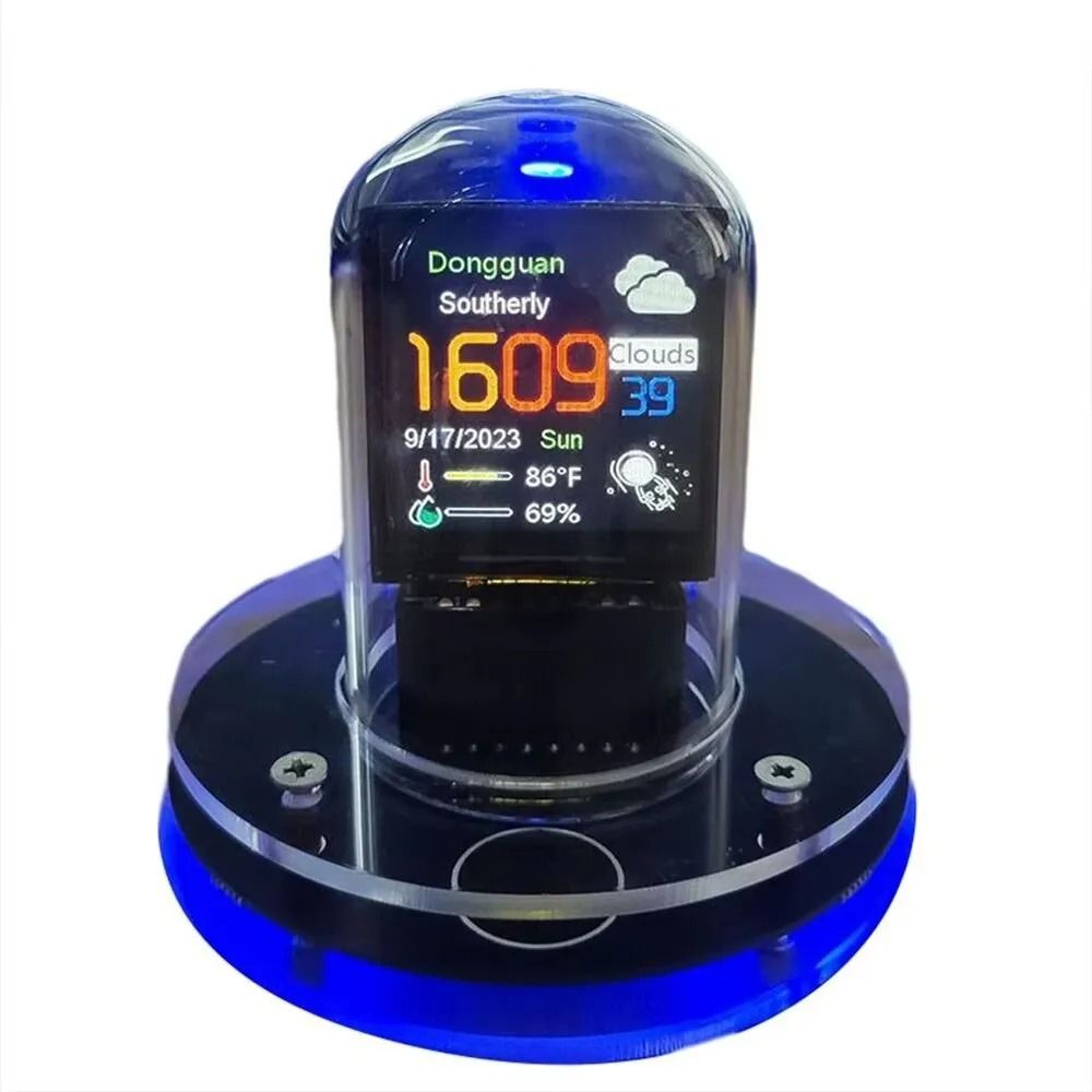 Nixie Tube Style Smart WiFi Digital Clock With Automatic Time Update 6