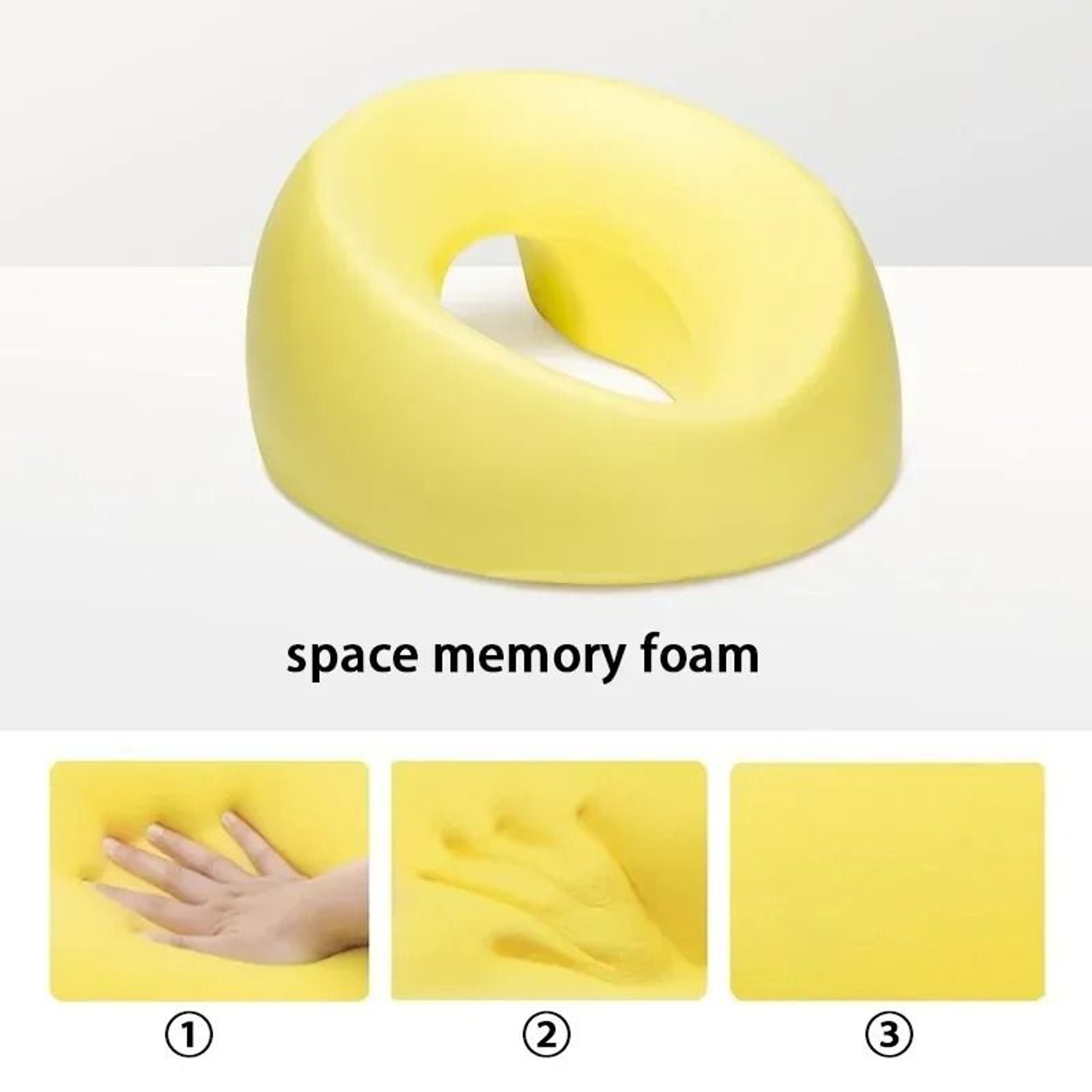 Face Down Pillow Memory Foam Ergonomic Headrest For Home Or Salon Use 2